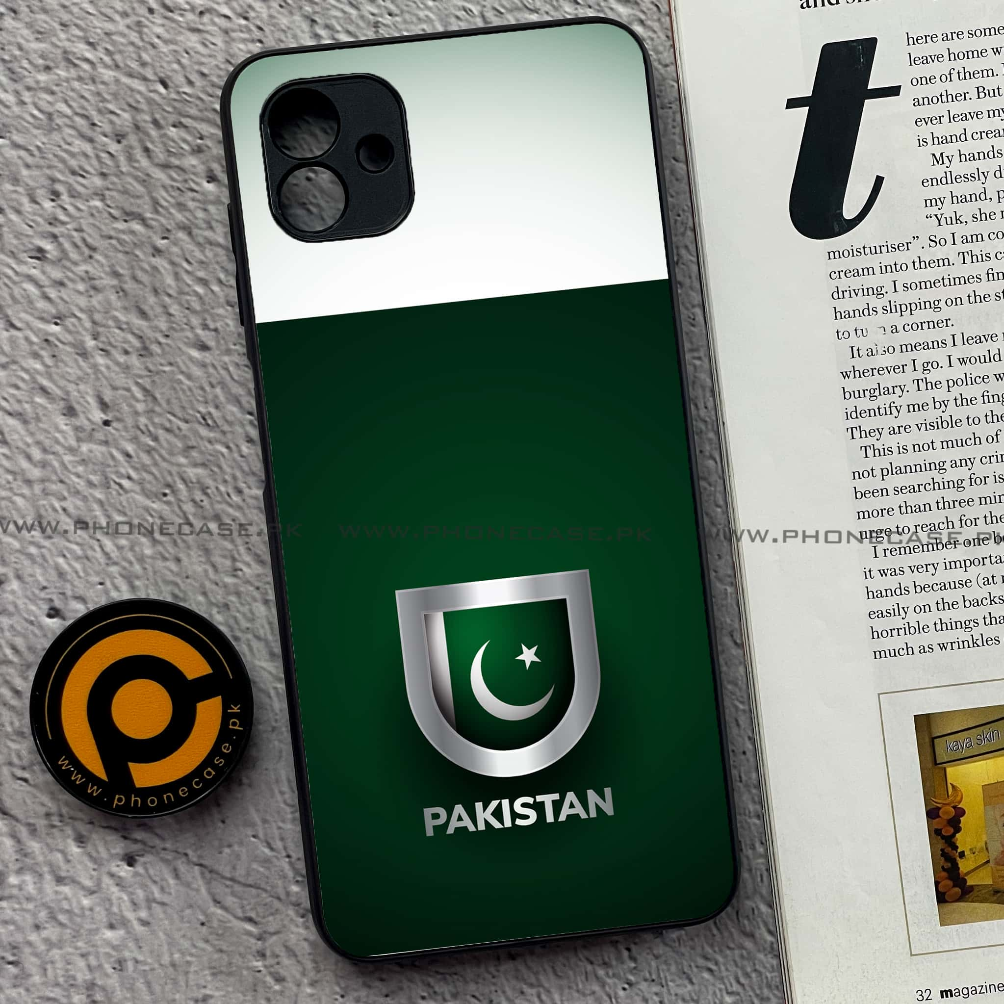 Samsung Galaxy A04 - Pakistani Flag Series - Premium Printed Glass soft Bumper shock Proof Case