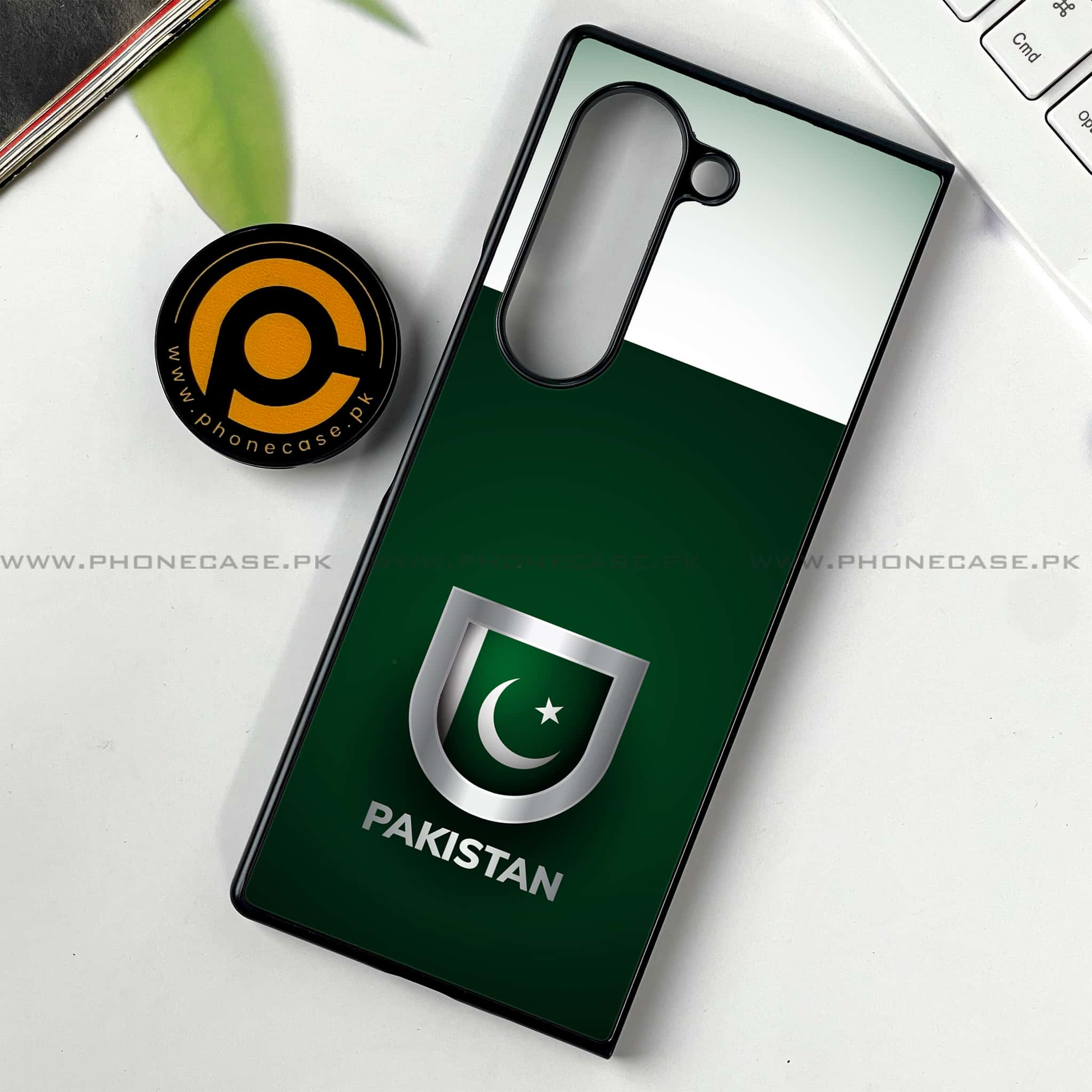 Samsung Galaxy Z Fold 6 - Pakistani Flag Series - Premium Printed Metal soft Bumper shock Proof Case