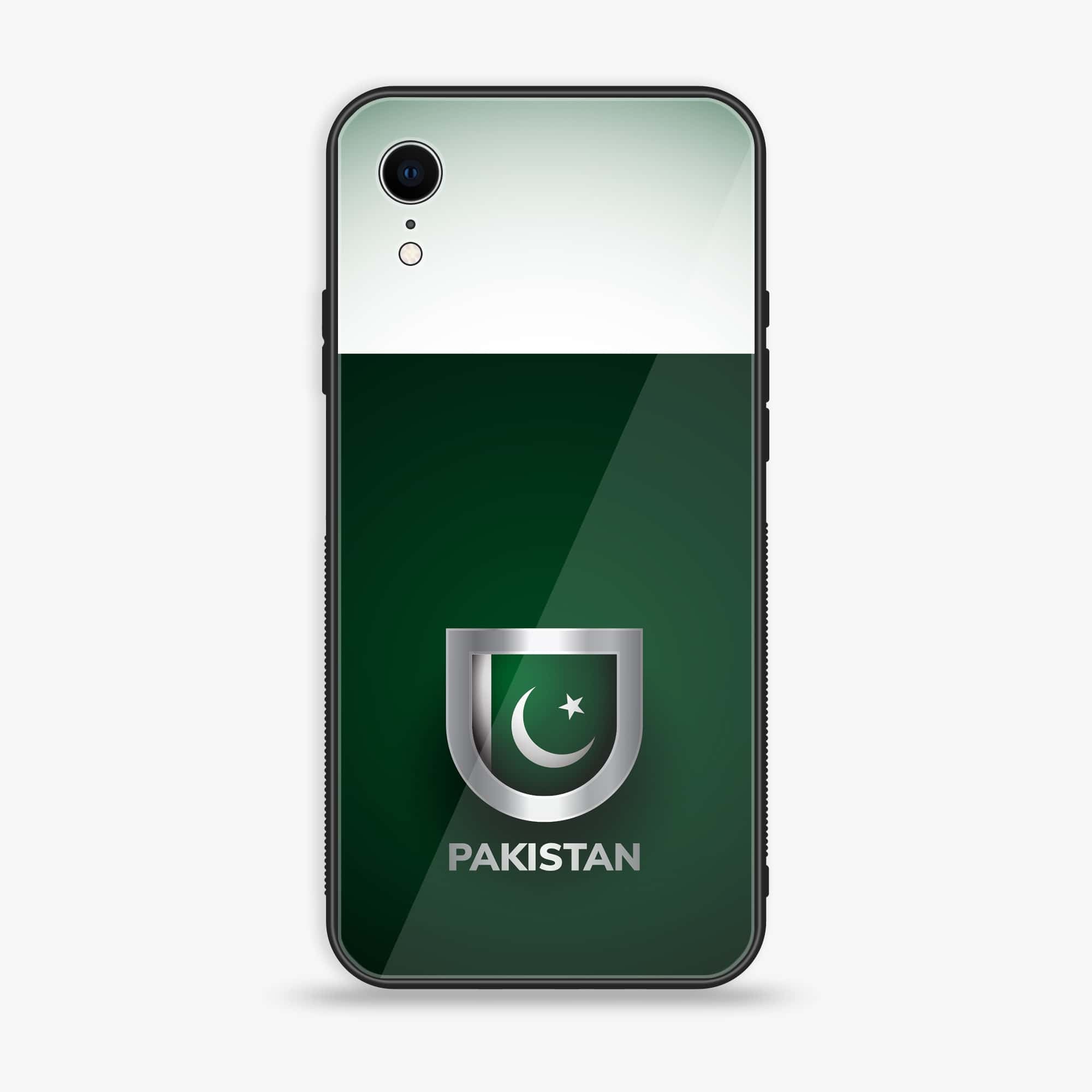 iPhone XR - Pakistani Flag Series - Premium Printed Glass soft Bumper shock Proof Case