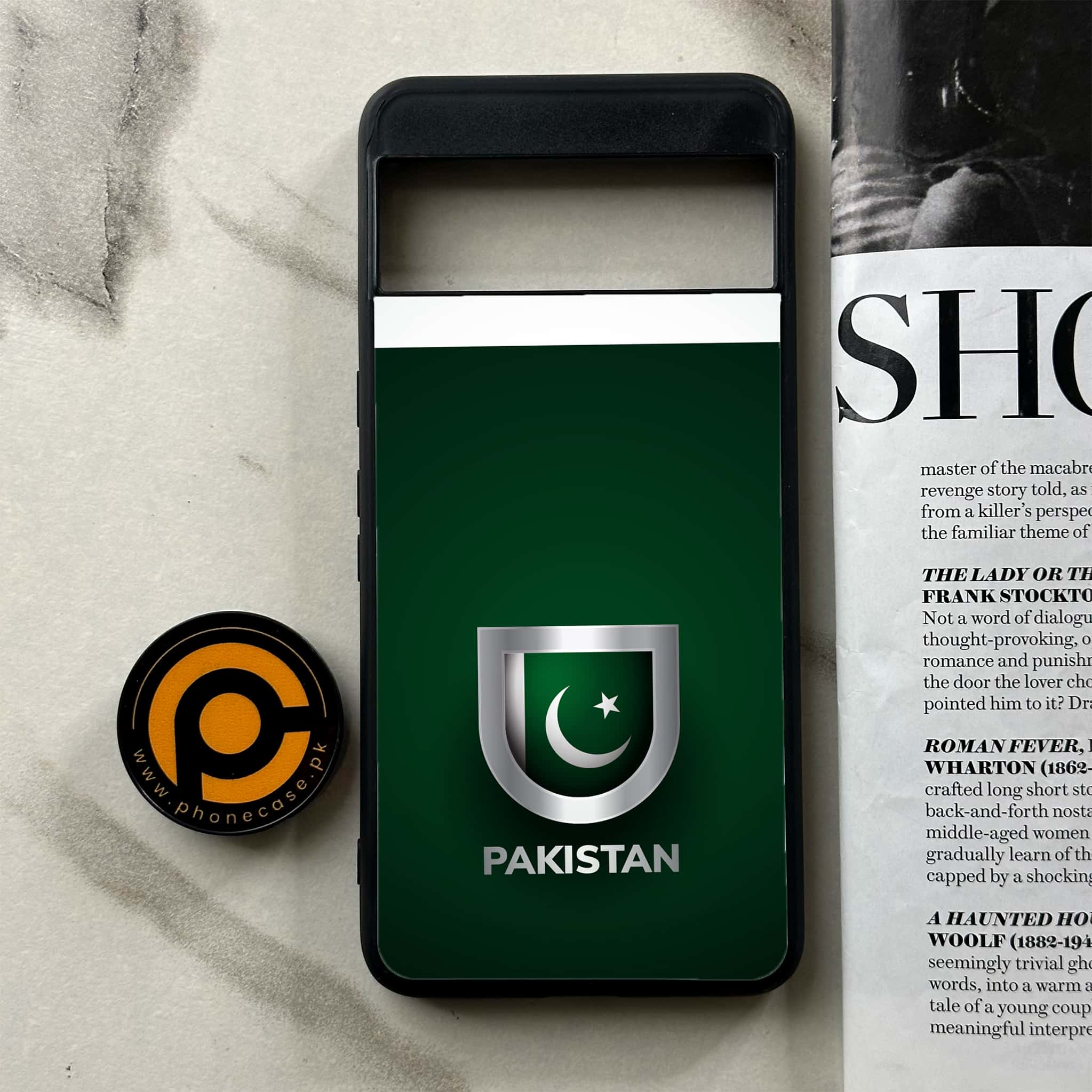 Google Pixel 8a - Pakistani Flag Series - Premium Printed soft Bumper Shock Proof Case