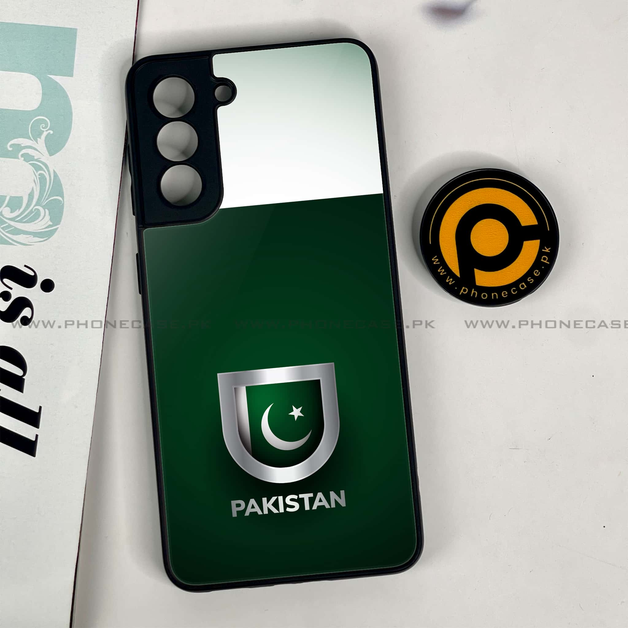 Samsung Galaxy S21 - Pakistani Flag Series - Premium Printed Glass soft Bumper shock Proof Case