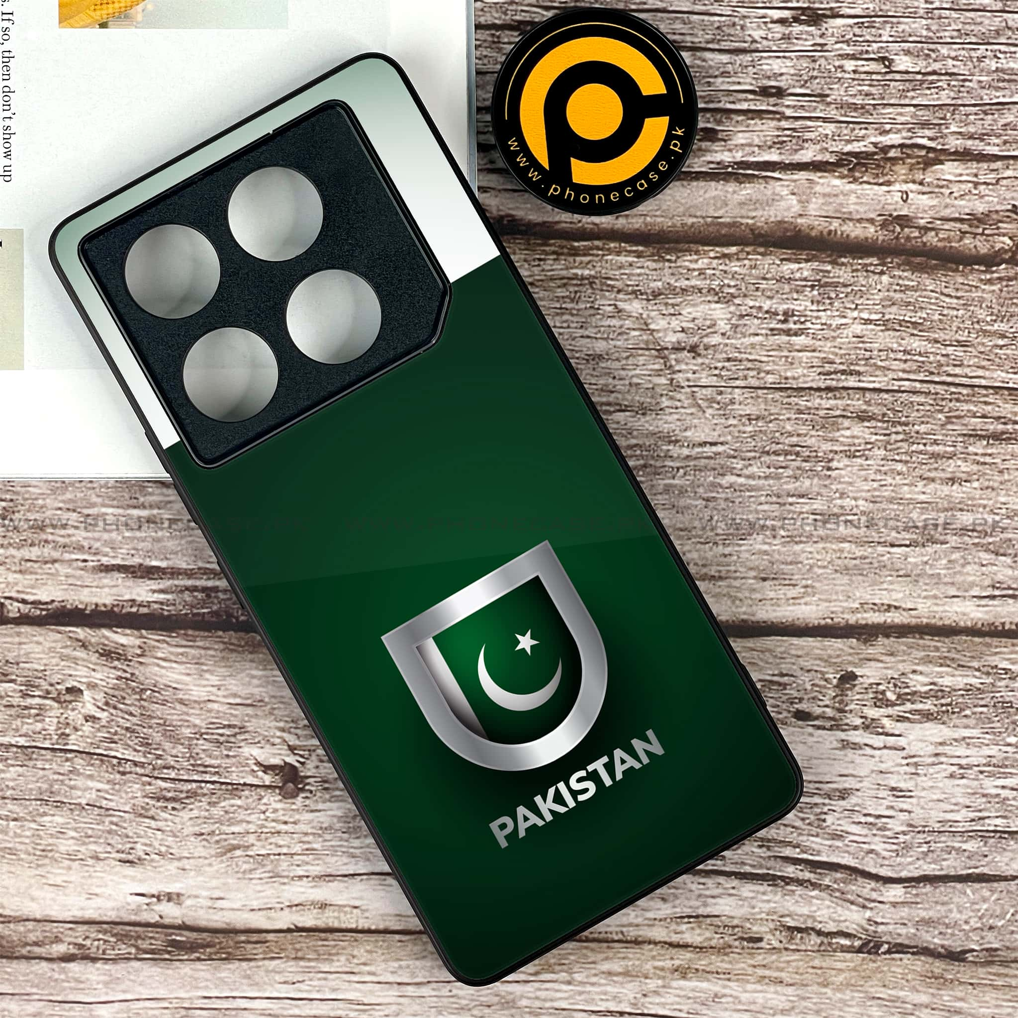 Infinix GT 20 Pro - Pakistani Flag Series - Premium Printed Glass soft Bumper shock Proof Case