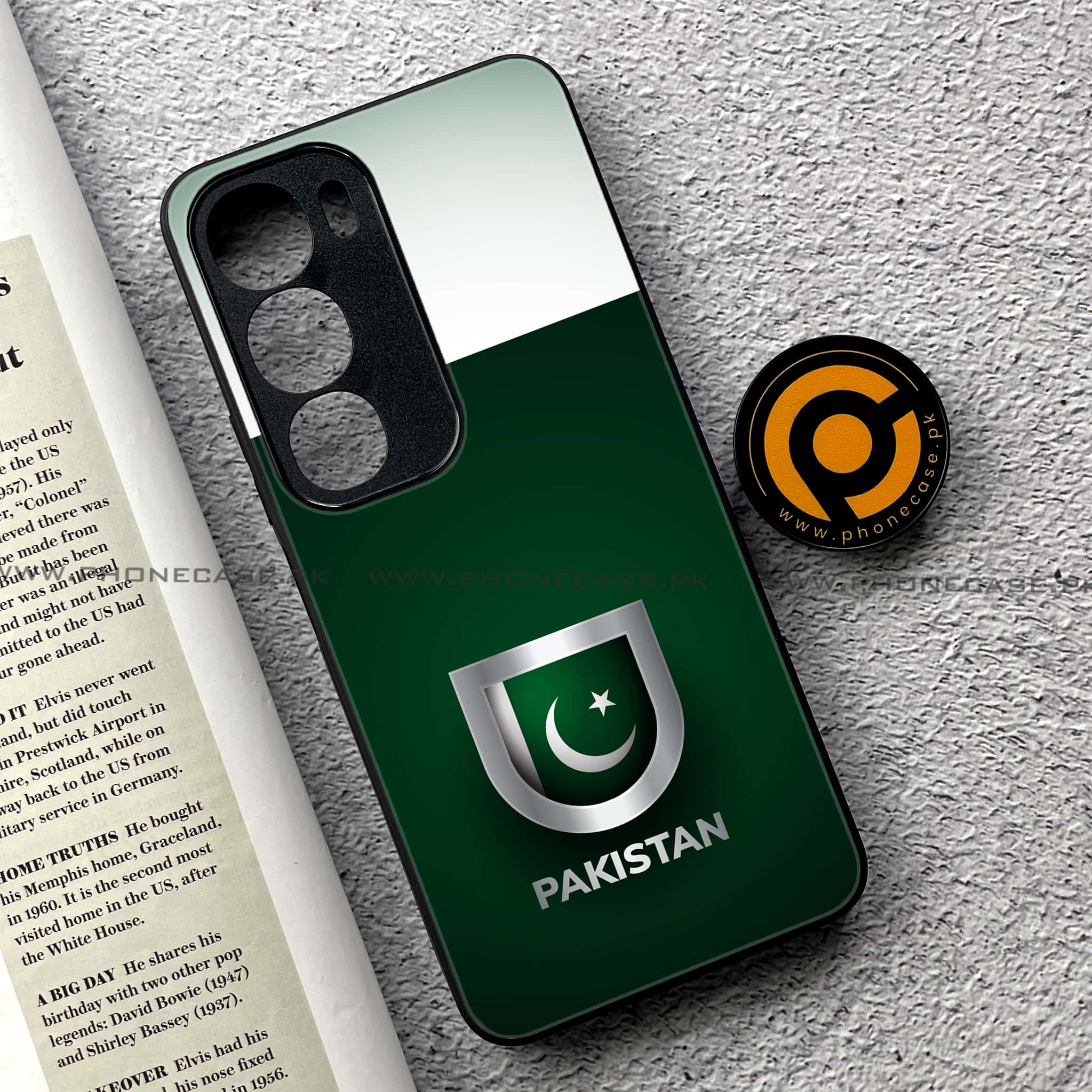 Vivo Y19s Pro - Pakistani Flag Series - Premium Metal Printed soft Bumper shock Proof Case