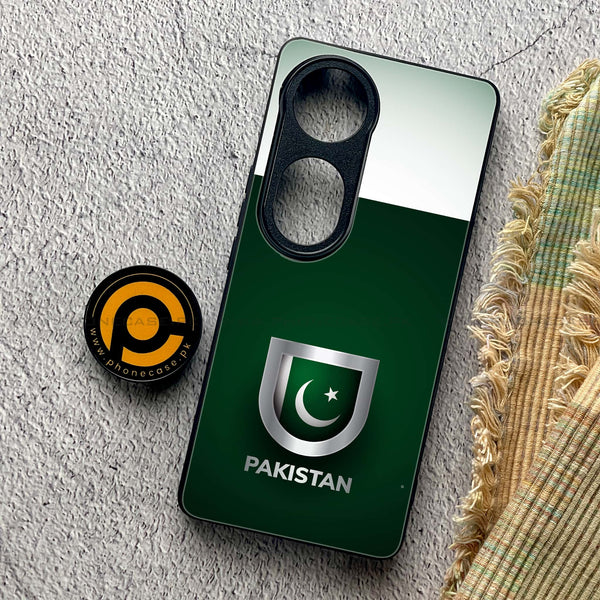 Vivo V40 - Pakistani Flag Design 4 - Premium Printed Glass soft Bumper shock Proof Case CS-22163