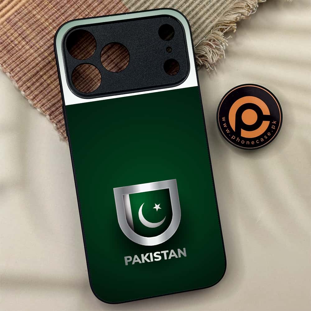 iPhone 17 Pro Max - Pakistani Flag Series - Premium Metal Printed soft Bumper shock Proof Case