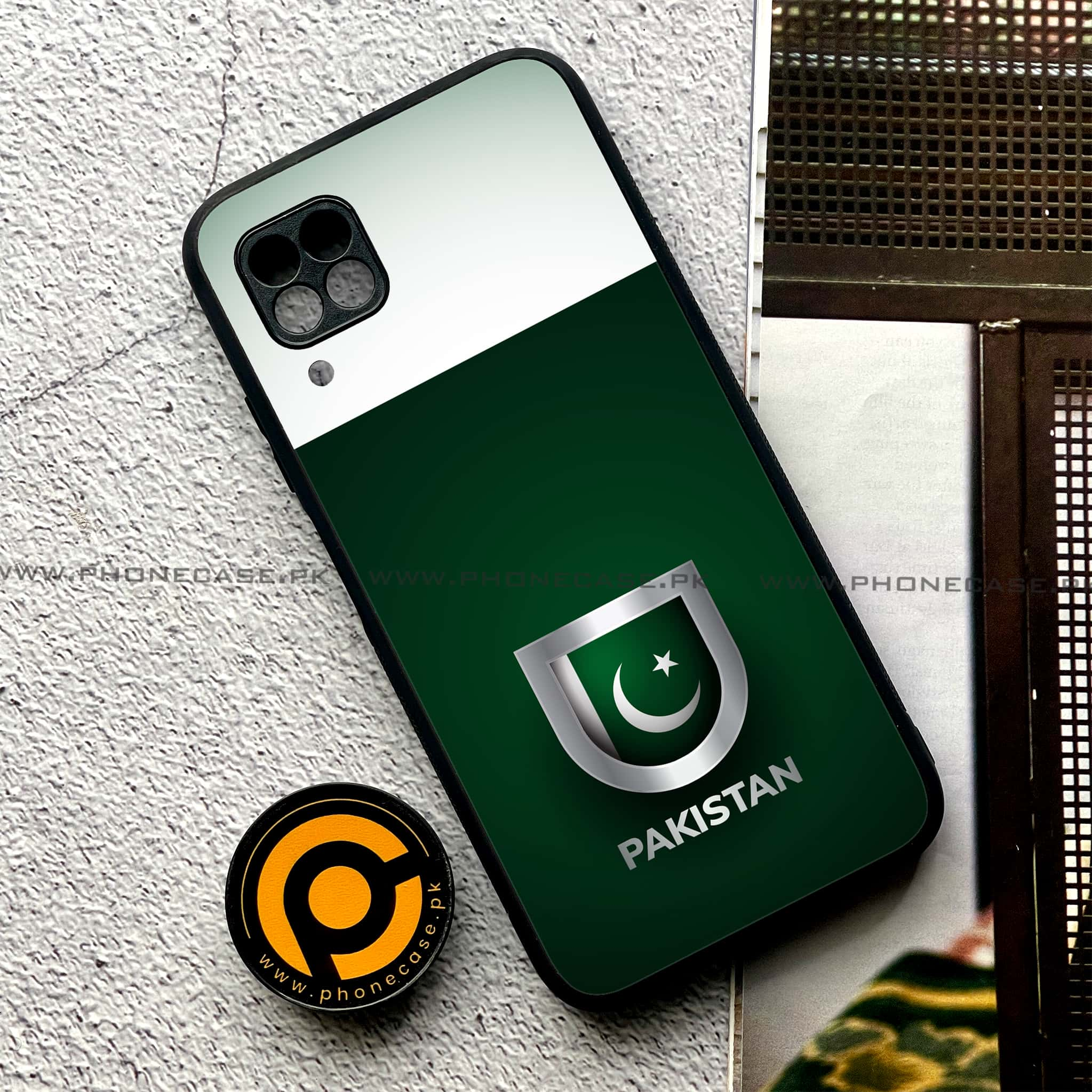 Huawei P40 Lite - Pakistani Flag Series - Premium Printed Glass soft Bumper shock Proof Case