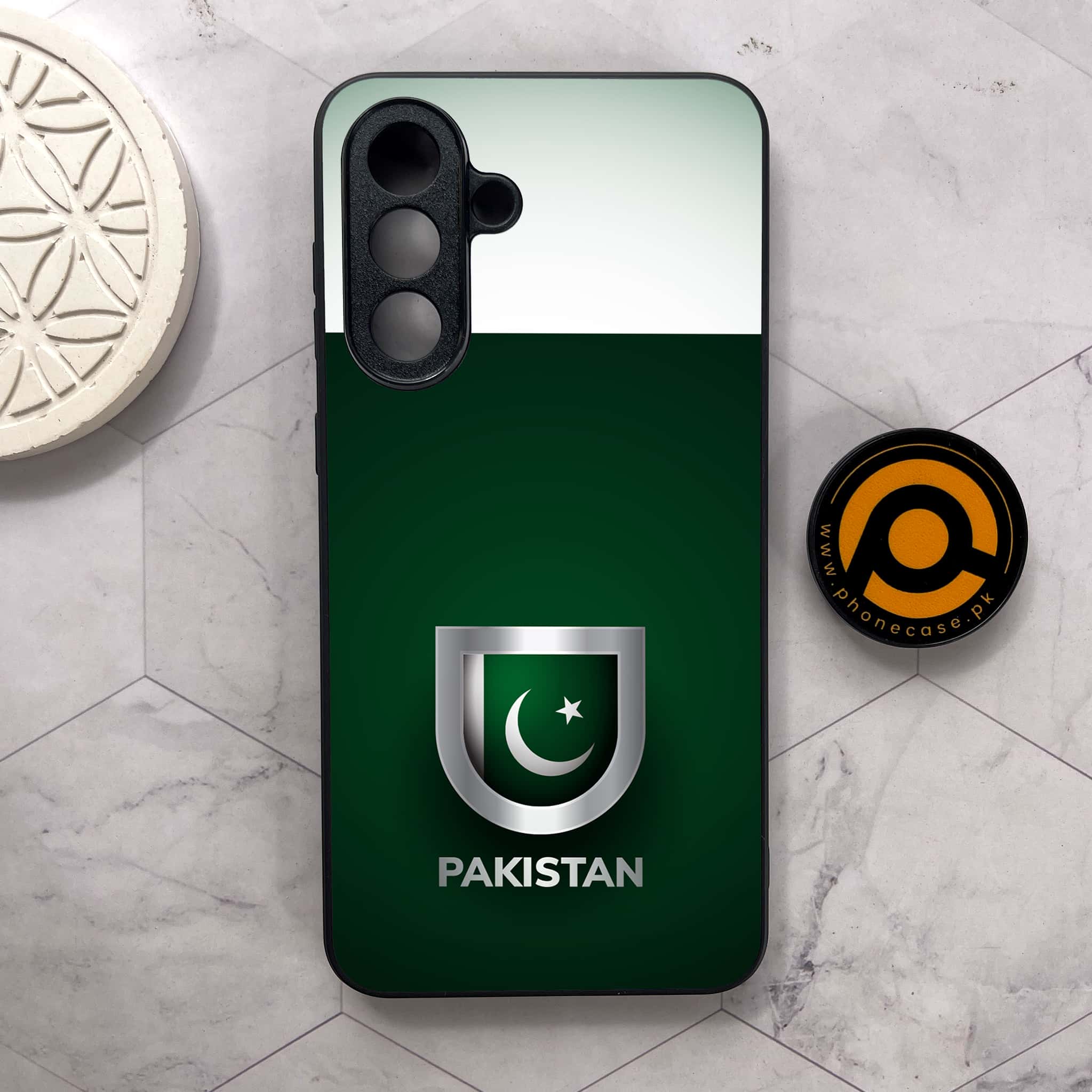 Samsung Galaxy A26 5G - Pakistani Flag Series - Premium Metal Printed soft Bumper shock Proof Case