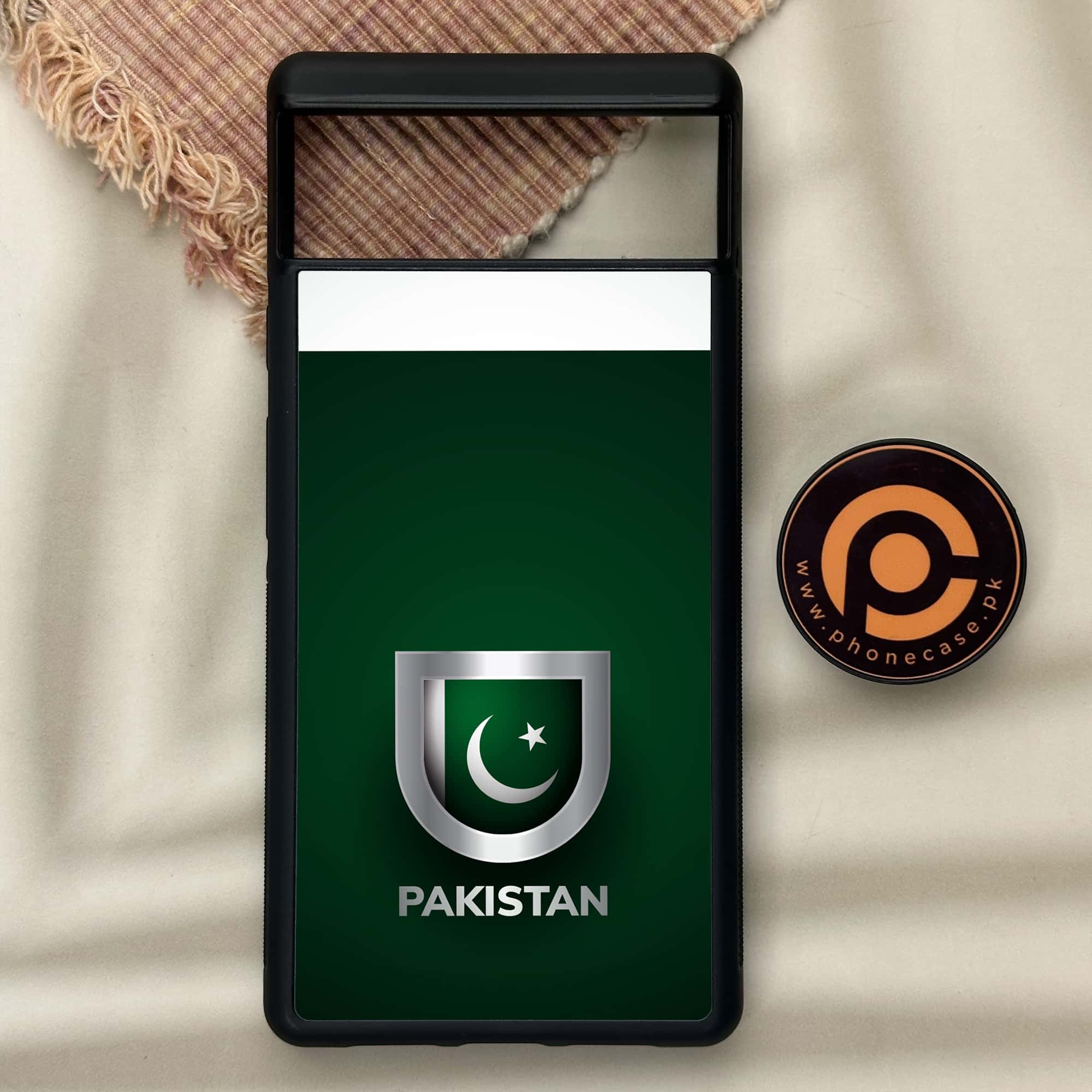 Google Pixel 6 - Pakistani Flag Series - Premium Metal Printed soft Bumper Shock Proof Case