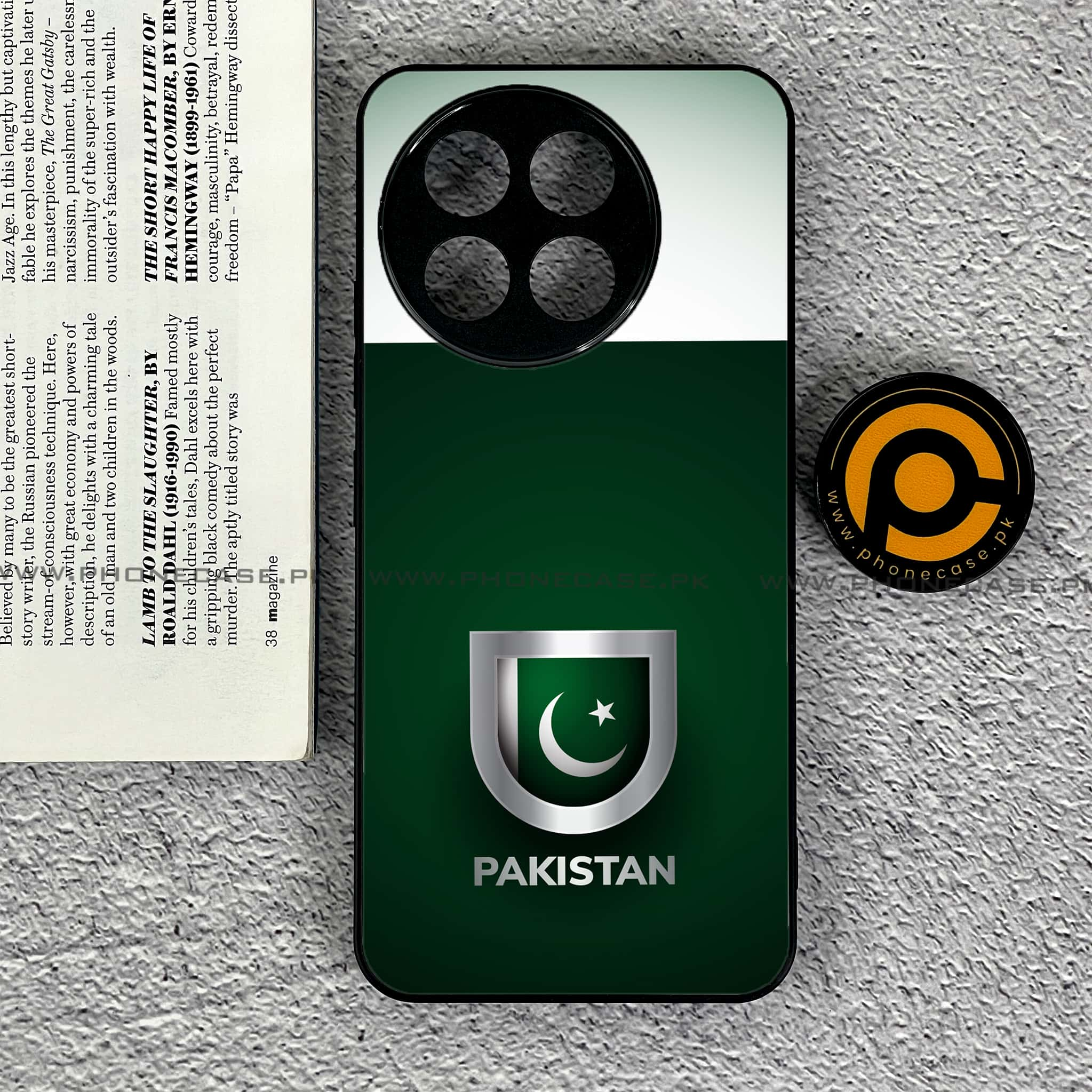 Tecno Spark 30 Pro - Pakistani Flag Series - Premium Printed Glass soft Bumper shock Proof Case