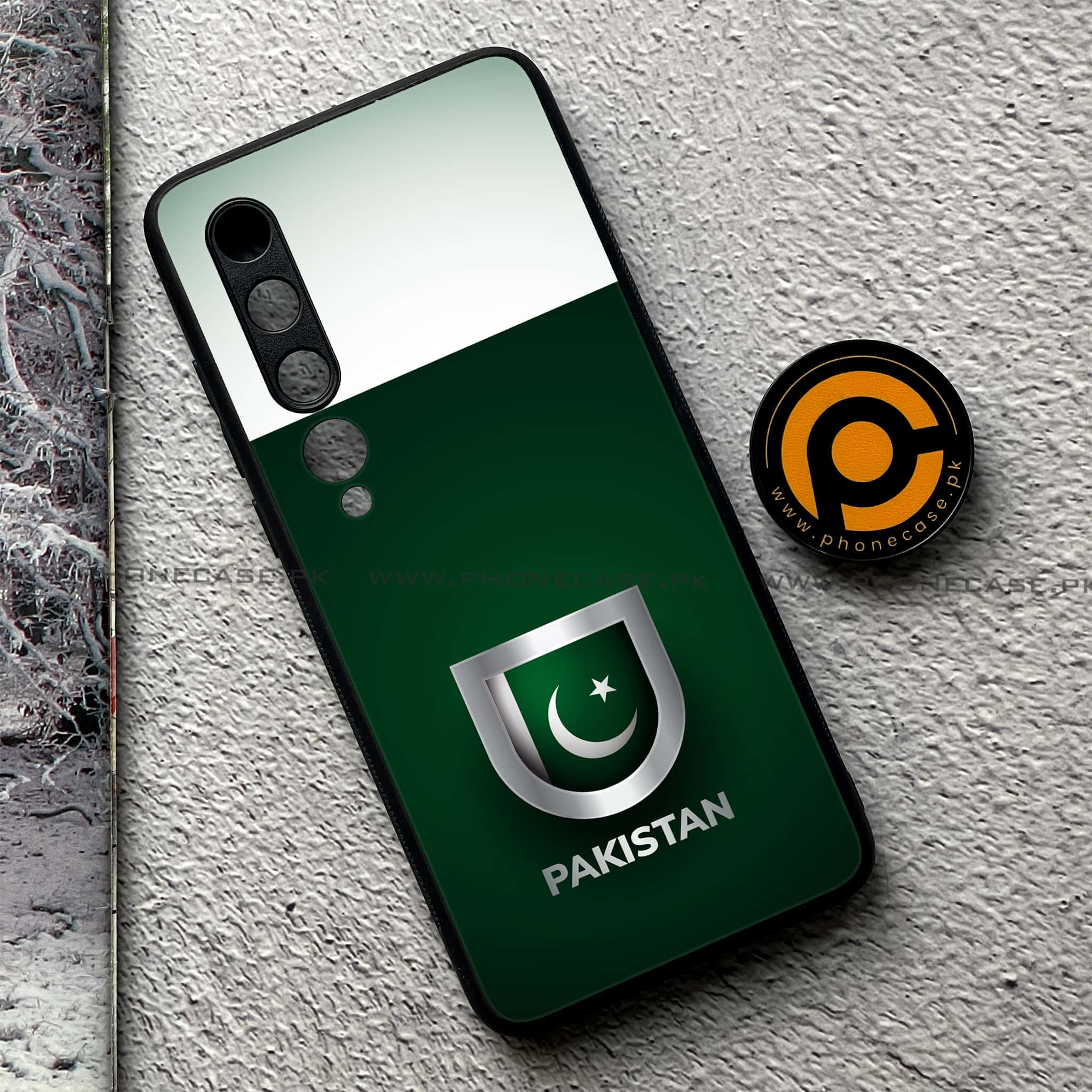 Xiaomi Mi 10 - Pakistani Flag Series - Premium Printed Glass soft Bumper shock Proof Case