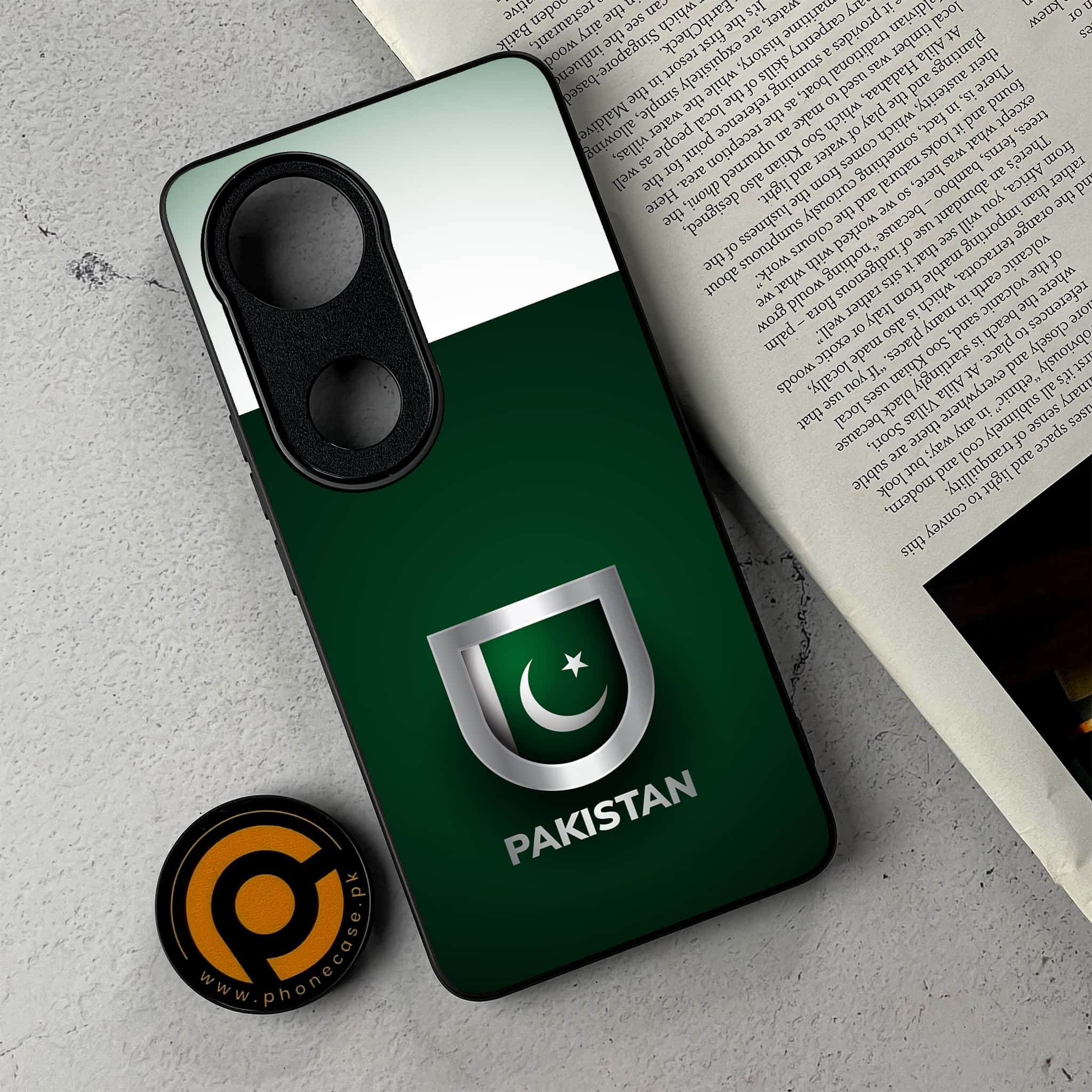Vivo V50 -  Pakistani Flag Series  - Premium Metal Printed Soft Bumper Shockproof Case