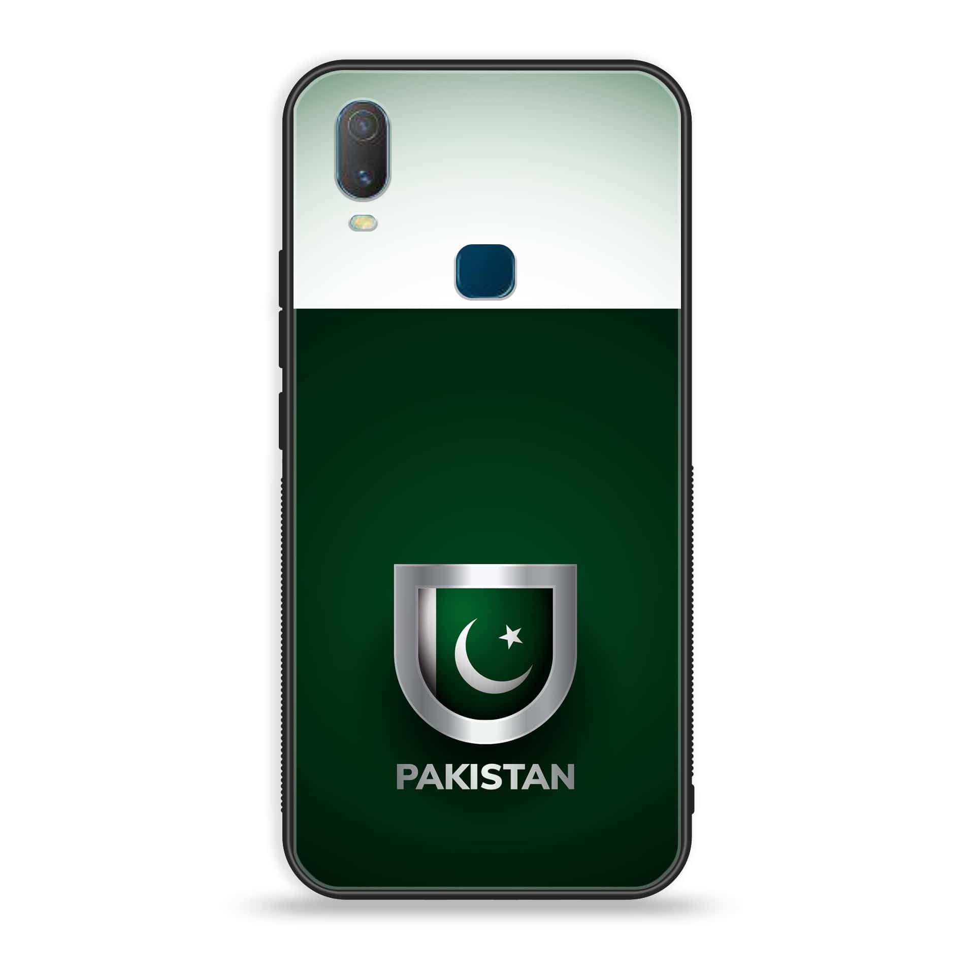 VIVO Y11 - Pakistani Flag Series - Premium Printed Glass soft Bumper shock Proof Case