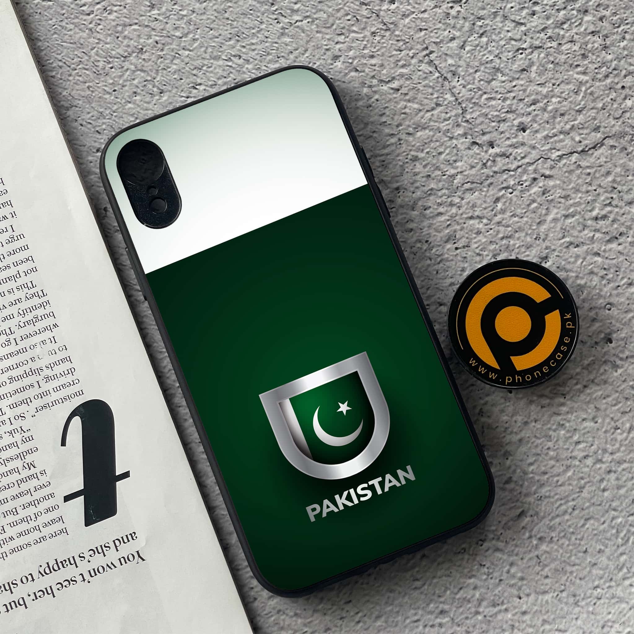 iPhone XR - Pakistani Flag Series - Premium Metal Printed soft Bumper shock Proof Case