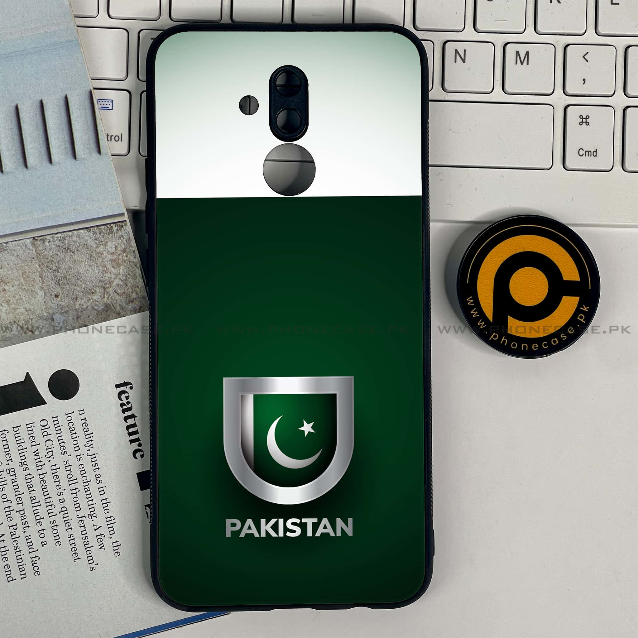 Huawei Mate 20 Lite - Pakistani Flag Series - Premium Printed Glass soft Bumper shock Proof Case