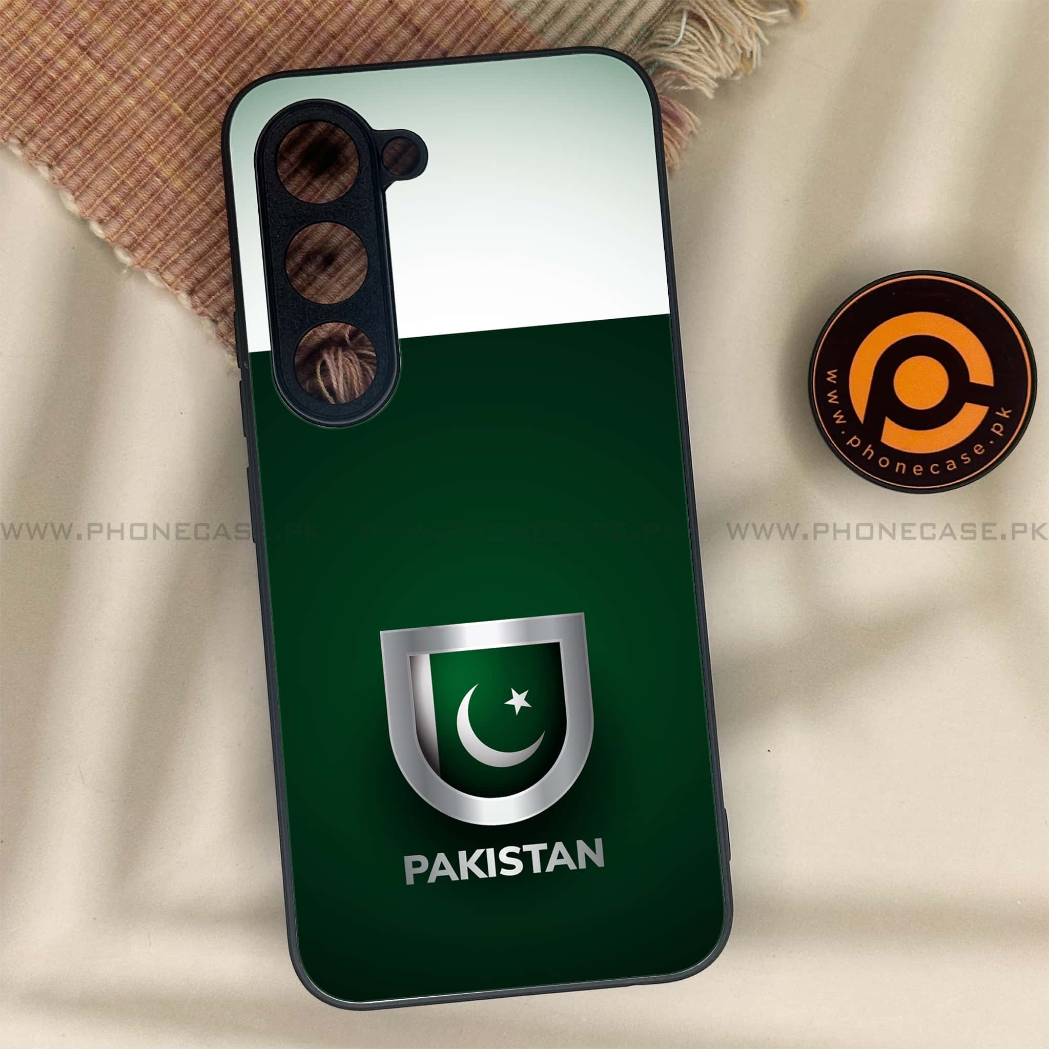 Tecno Spark 40 Pro - Pakistani Flag Series - Premium Metal Printed soft Bumper shock Proof Case