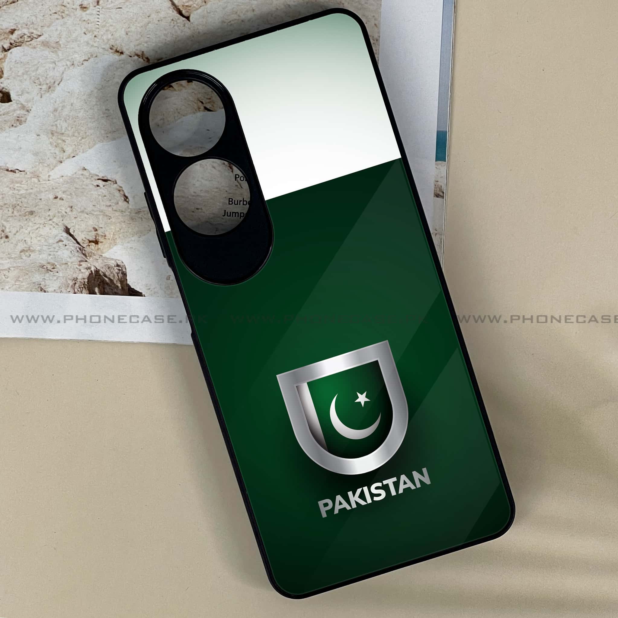 Oppo A60 - Pakistani Flag Series - Premium Printed Metal soft Bumper shock Proof Case