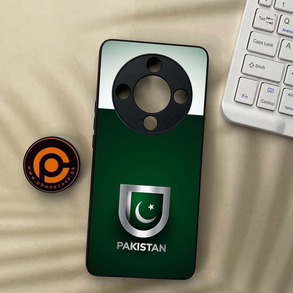 HONOR X9b 5G - Pakistani Flag Series - Premium Metal  Printed soft Bumper shock Proof Case