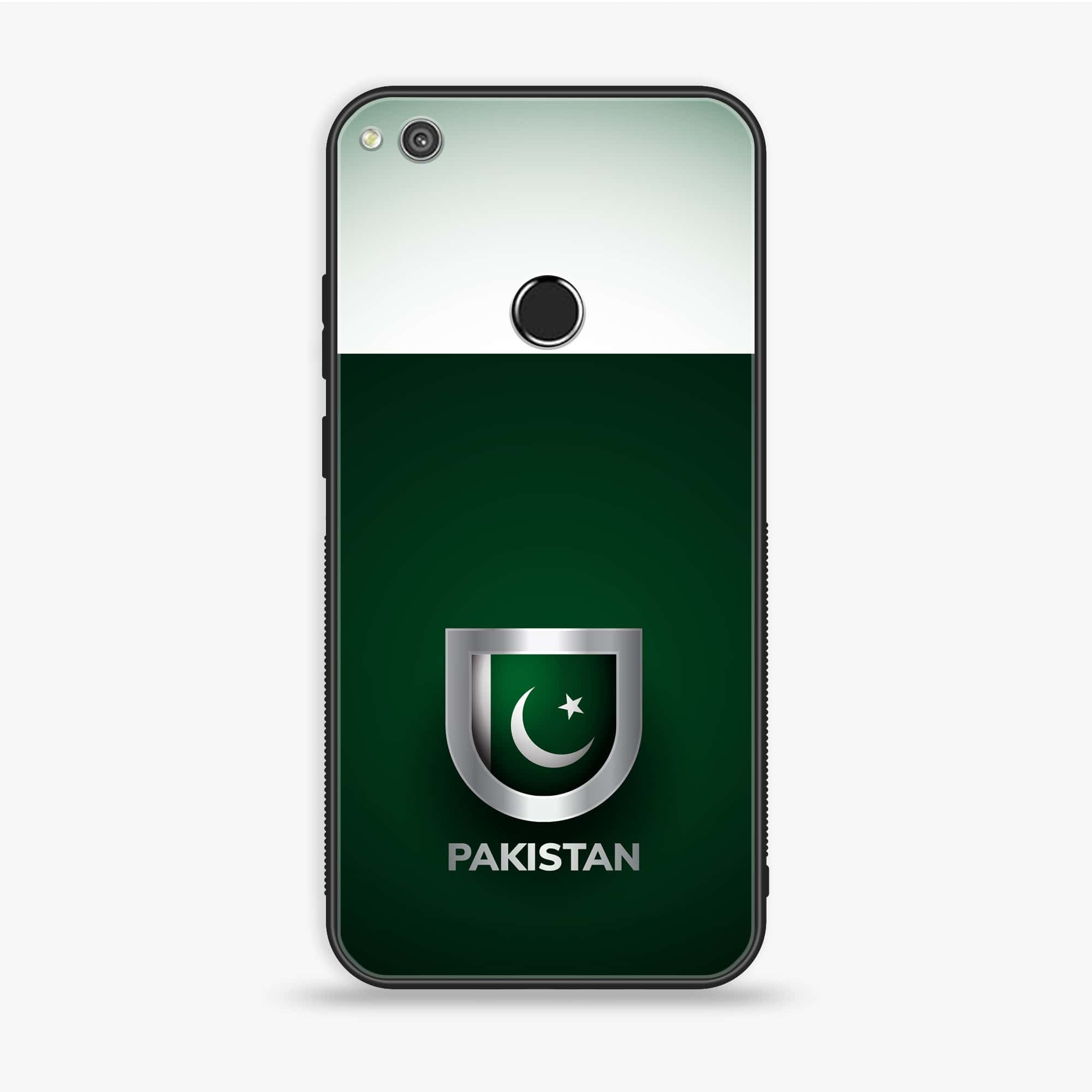 Honor 8 Lite - Pakistani Flag Series - Premium Printed Glass soft Bumper shock Proof Case
