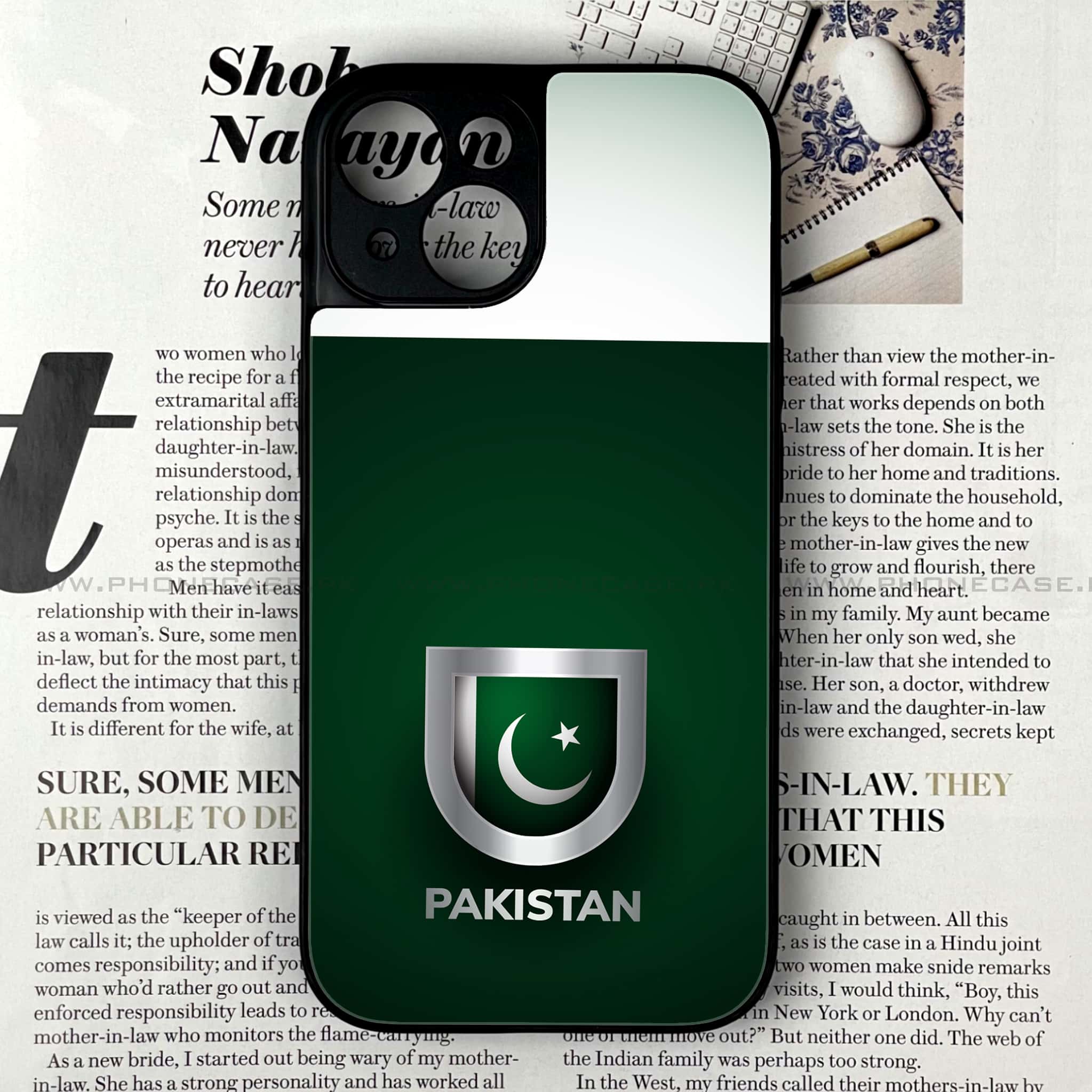 iPhone 13 Mini - Pakistani Flag Series - Premium Printed Glass soft Bumper shock Proof Case