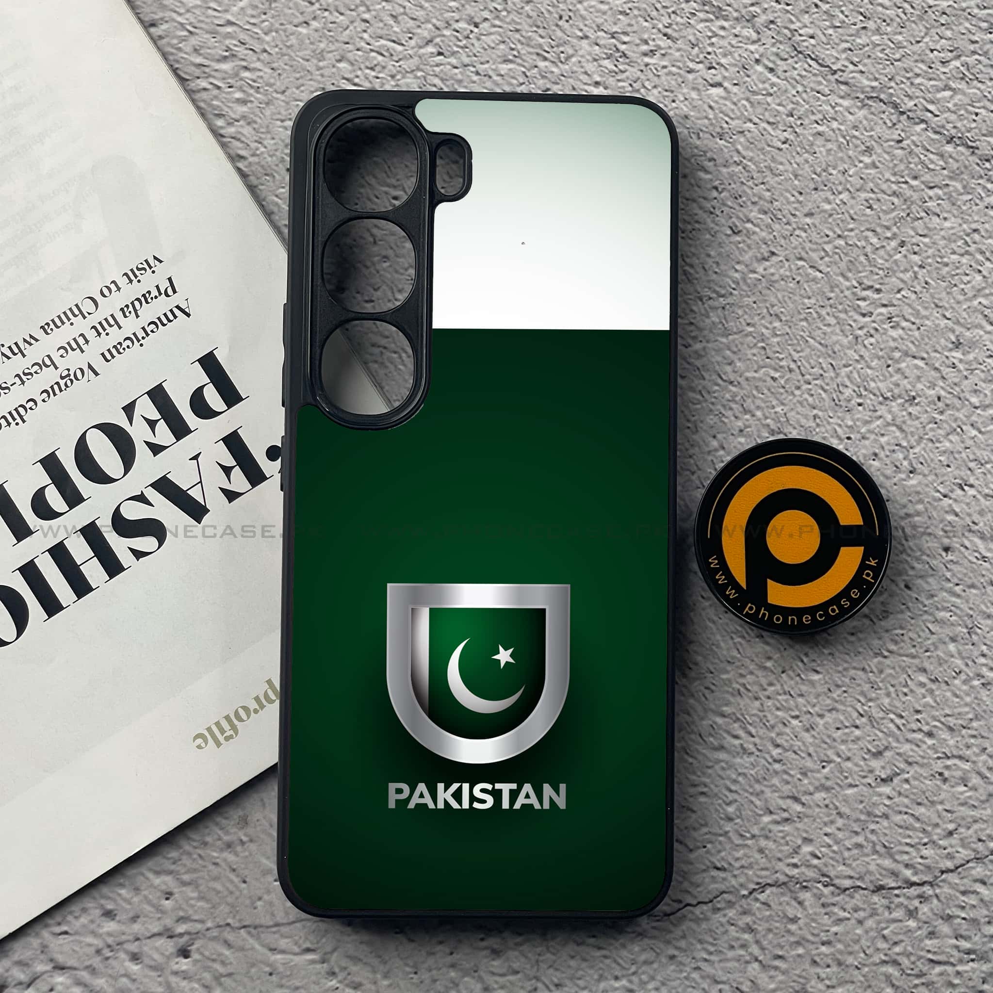 Vivo V40 Lite (IDN) - Pakistani Flag Series - Premium Metal Printed soft Bumper Shock Proof Case