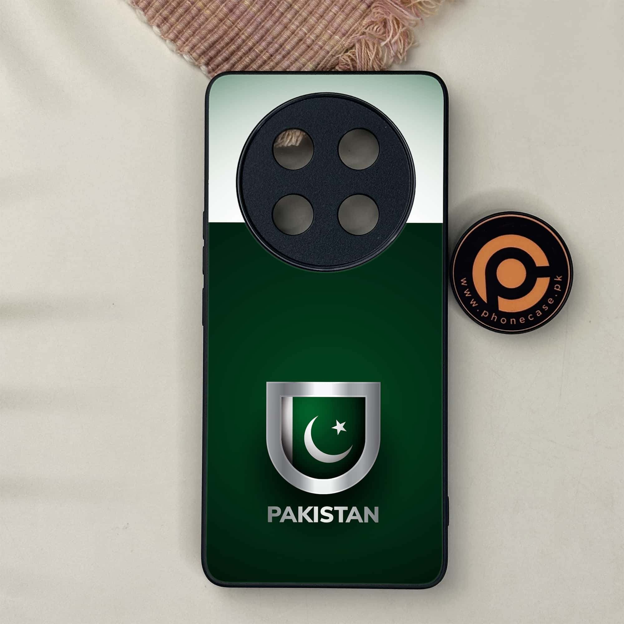 Honor X9c 5G - Pakistani Flag Series - Premium Metal Printed soft Bumper shock Proof Case