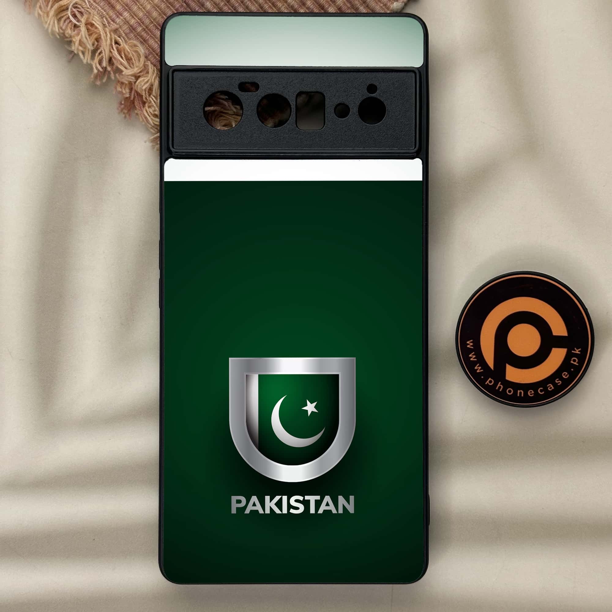 Google Pixel 6 Pro - Pakistani Flag Series - Premium Metal Printed soft Bumper Shock Proof Case