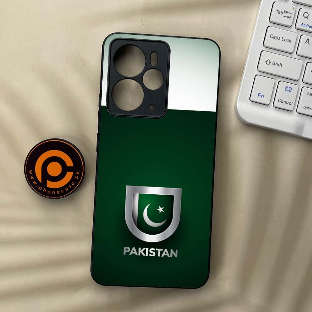 Realme 14 5G - Pakistani Flag Series - Premium Metal Printed soft Bumper Shock Proof Case