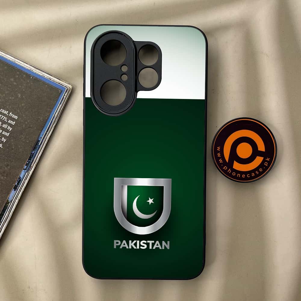 Vivo X200 FE - Pakistani Flag Series - Premium Metal Printed soft Bumper Shock Proof Case