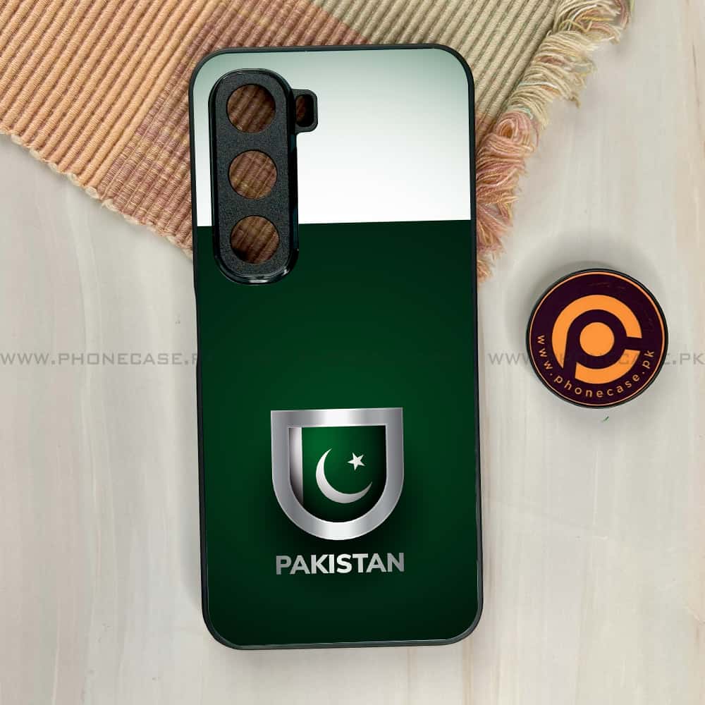 Infinix Hot 60i - Pakistani Flag Series - Premium Metal Printed soft Bumper shock Proof Case