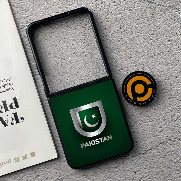 Xiaomi Mix Flip - Pakistani Flag Design 4 - Premium Metal  Printed soft Bumper shock Proof Case