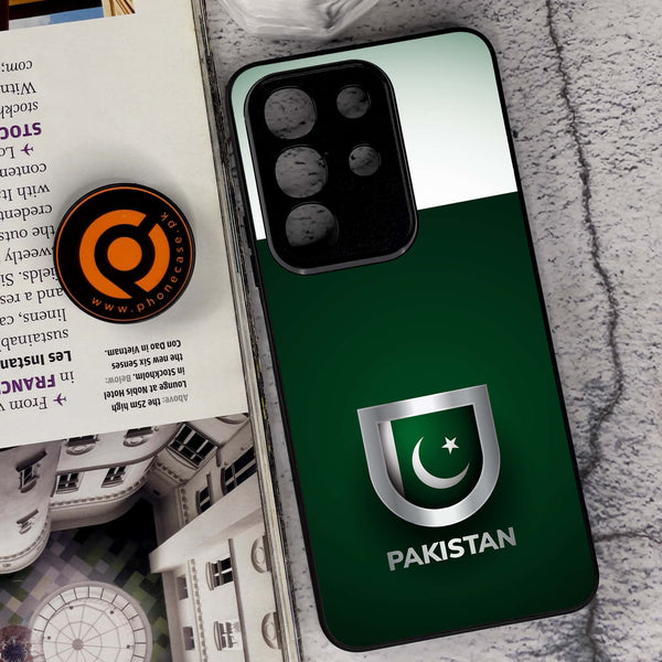 Vivo Y29 4G - Pakistani Flag Design 4- Premium Metal Printed soft Bumper Shock Proof Case CS-45478