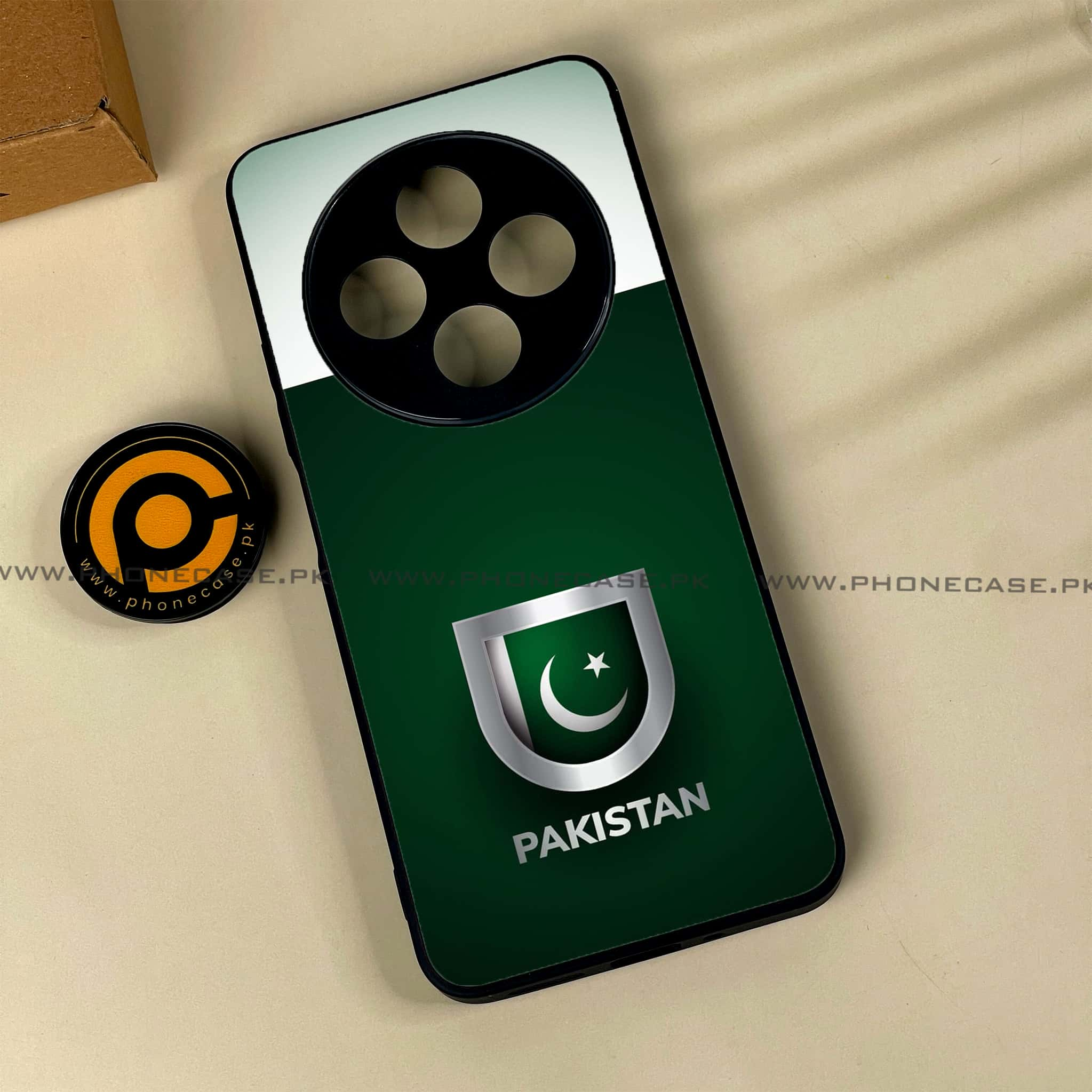 Xiaomi Redmi 14c - Pakistani Flag Series - Premium Printed Glass soft Bumper shock Proof Case