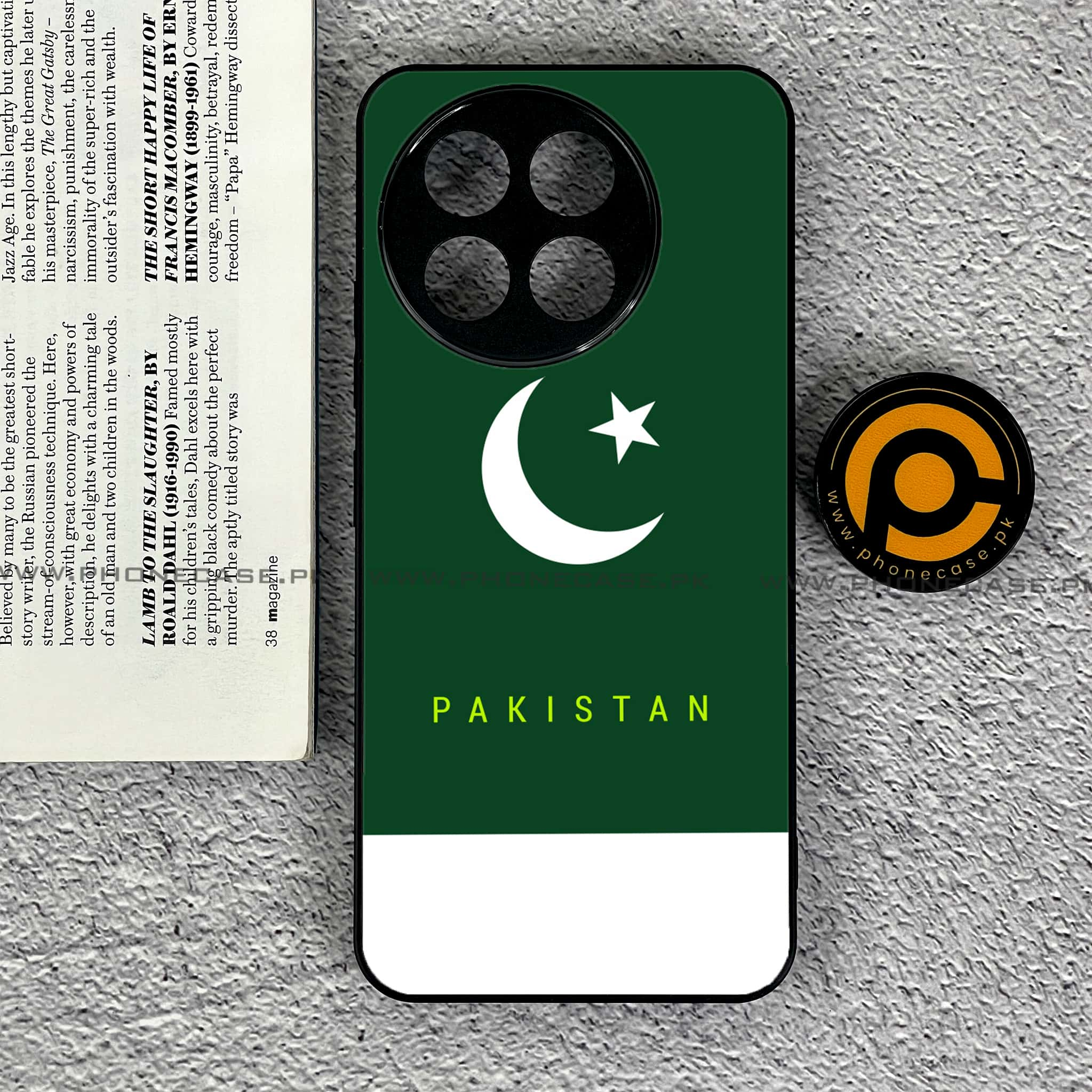 Tecno Spark 30 Pro - Pakistani Flag Series - Premium Printed Glass soft Bumper shock Proof Case