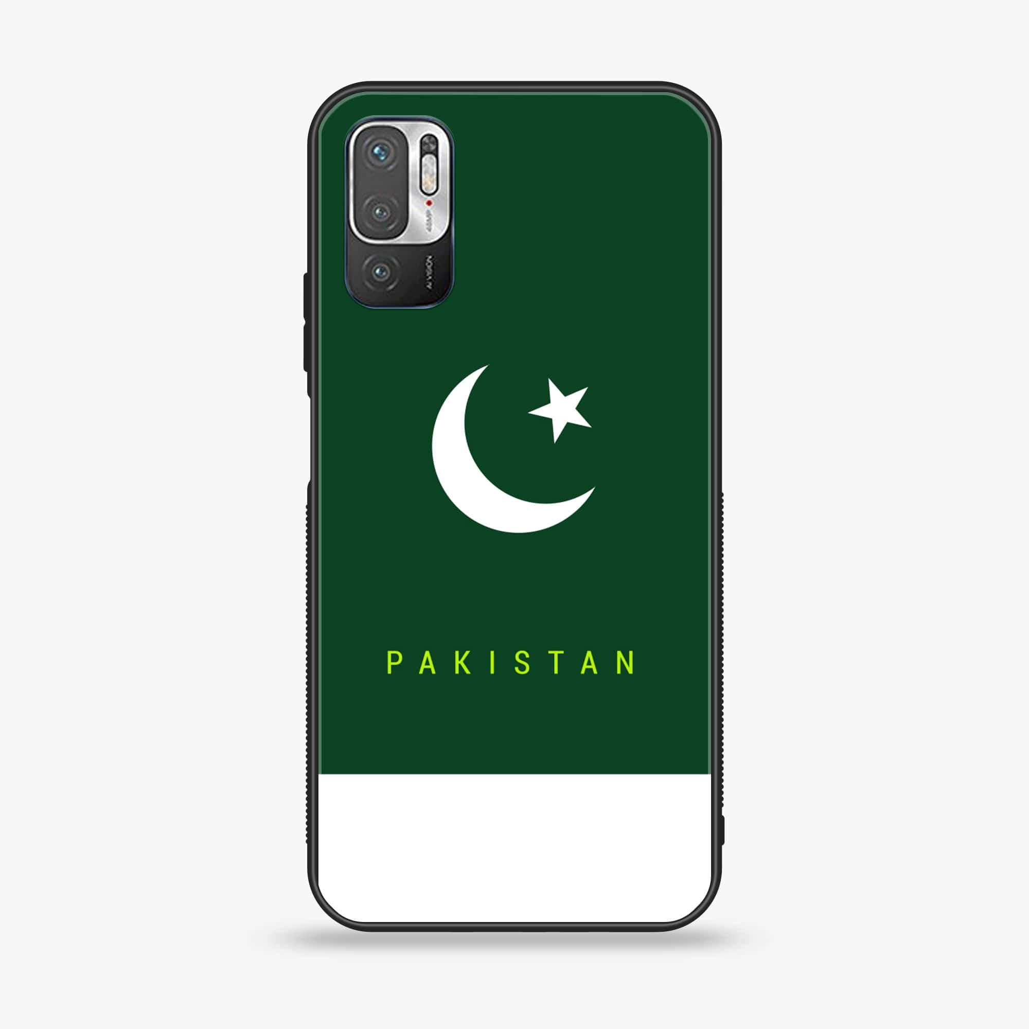 Xiaomi Redmi Note 10 5G - Pakistani Flag Series - Premium Printed Glass soft Bumper shock Proof Case