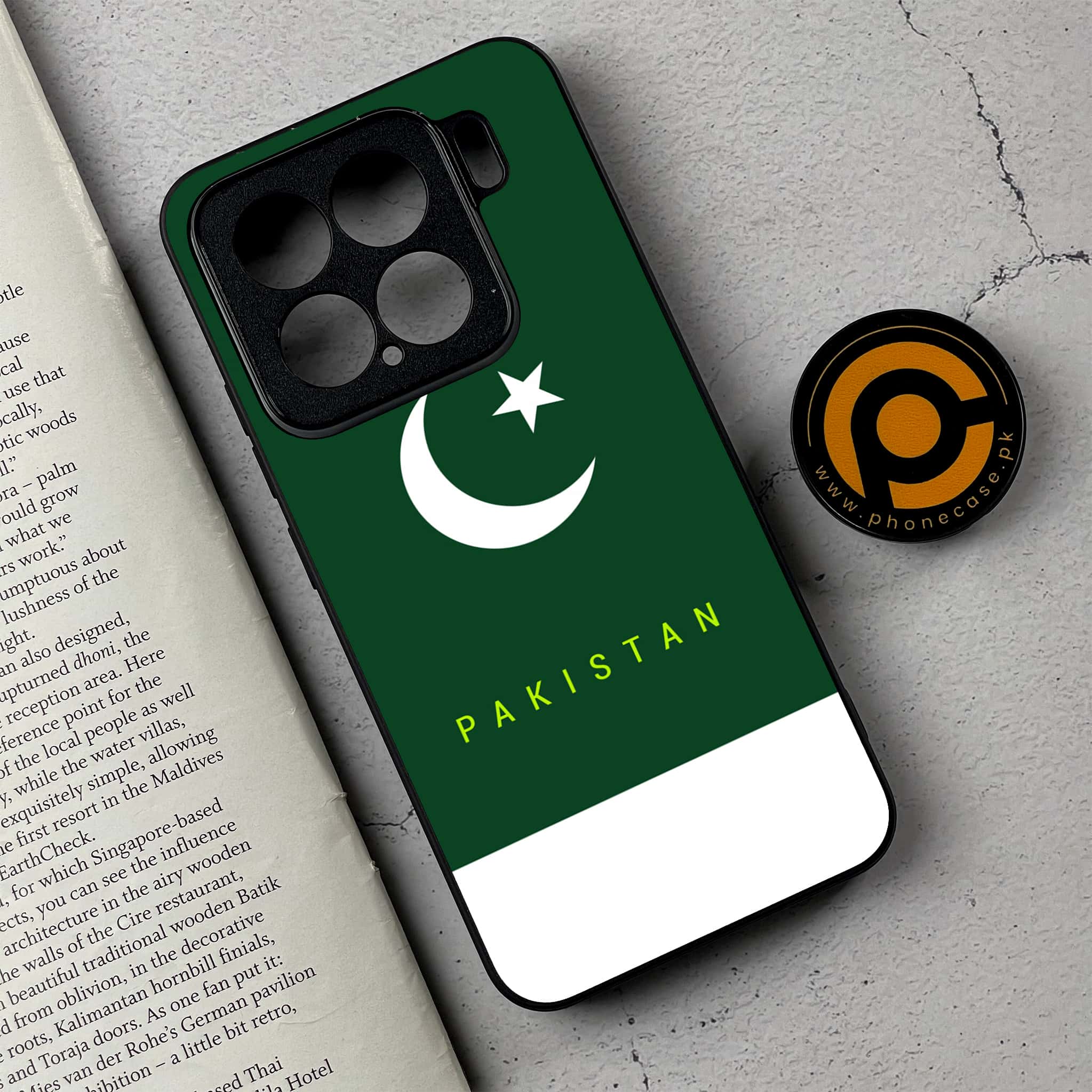 Xiaomi 15 - Pakistani Flag Series - Premium Metal Printed soft Bumper shock Proof Case