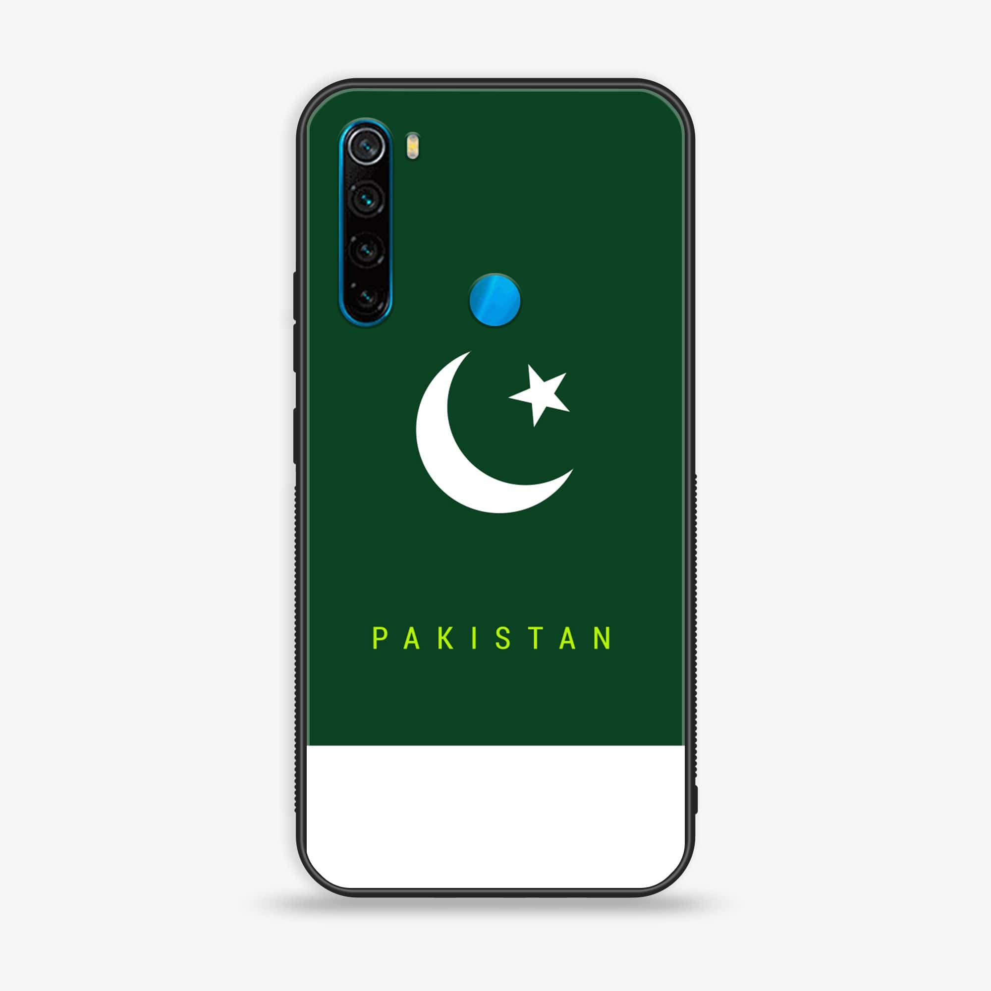 Redmi Note 8 - Pakistani Flag Series - Premium Printed Glass soft Bumper shock Proof Case