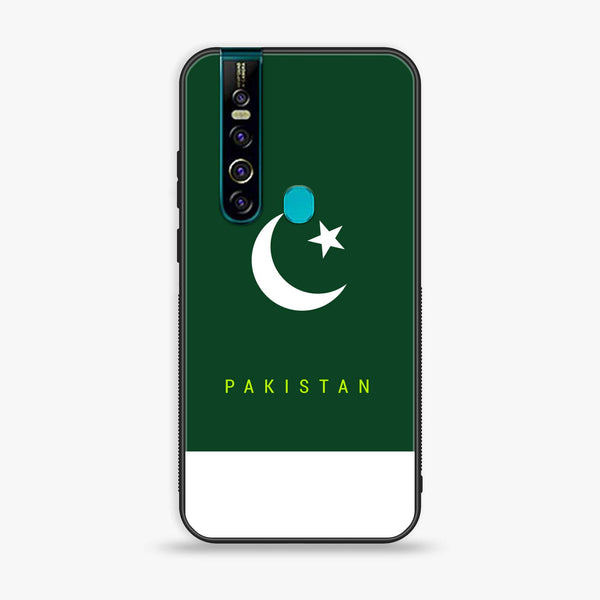 Tecno Camon 15 Pro - Pakistani Flag Design 5- Premium Printed Glass soft Bumper shock Proof Case CS-13082