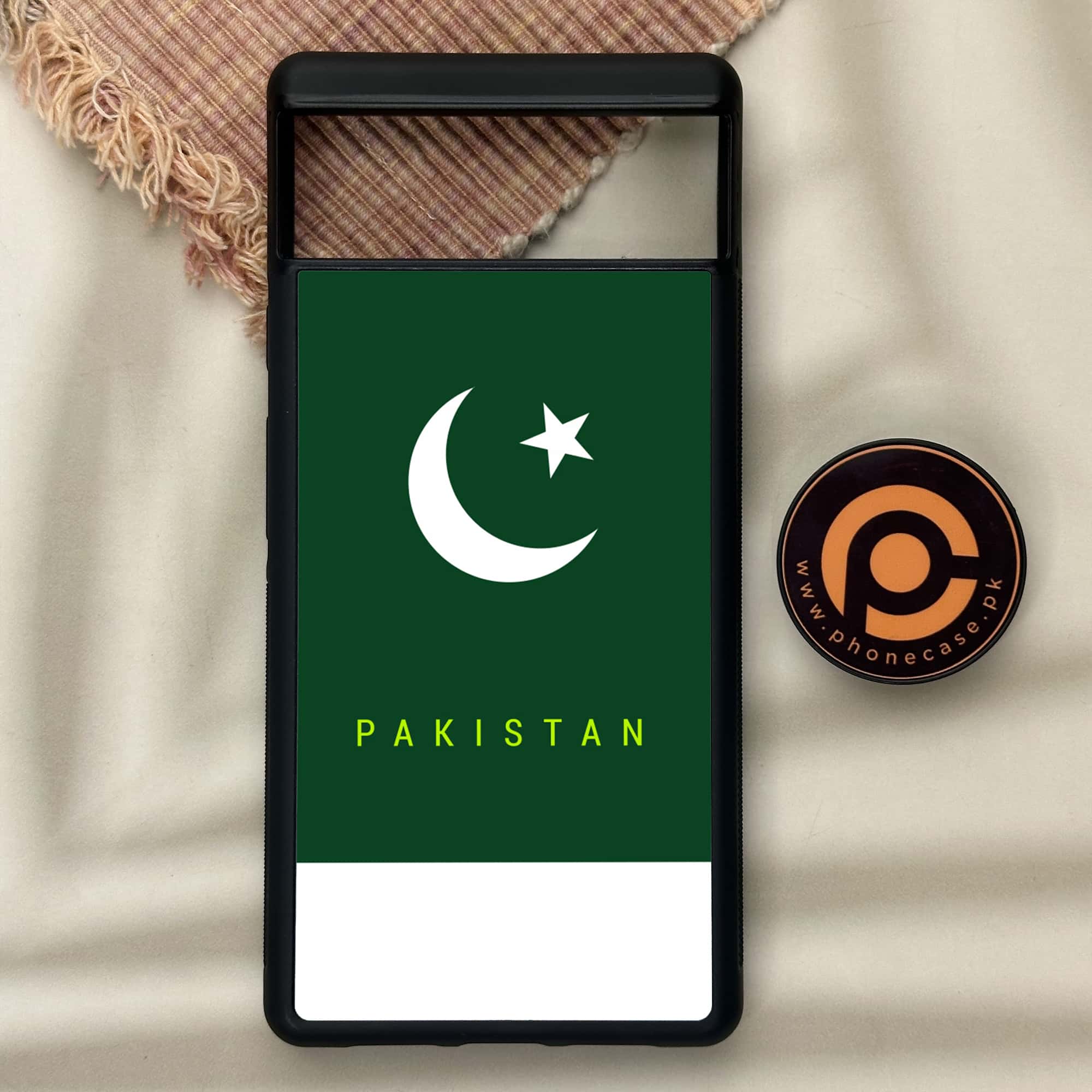 Google Pixel 6 - Pakistani Flag Series - Premium Metal Printed soft Bumper Shock Proof Case