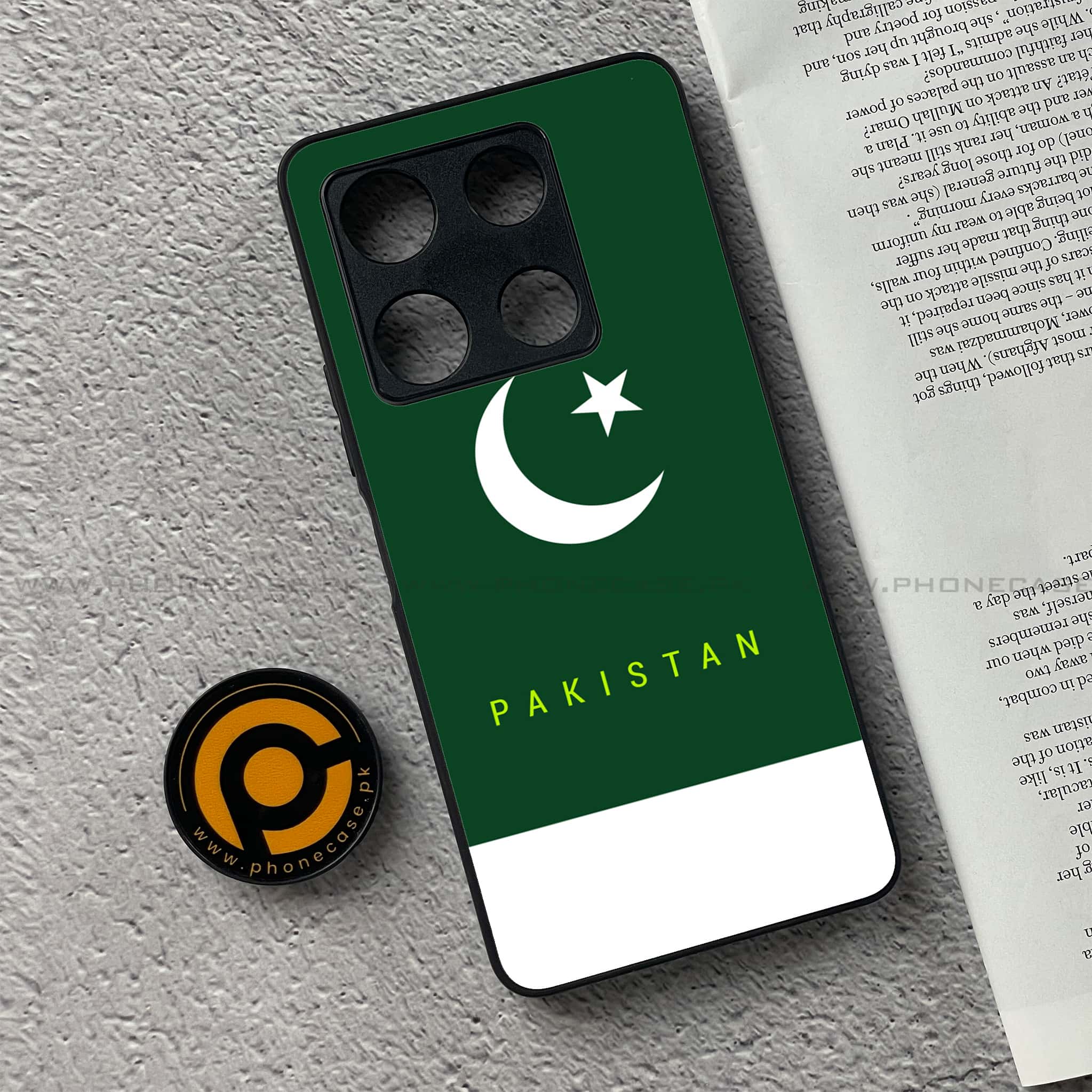 Infinix Note 30 Pro - Pakistani Flag Series - Premium Metal Printed soft Bumper shock Proof Case
