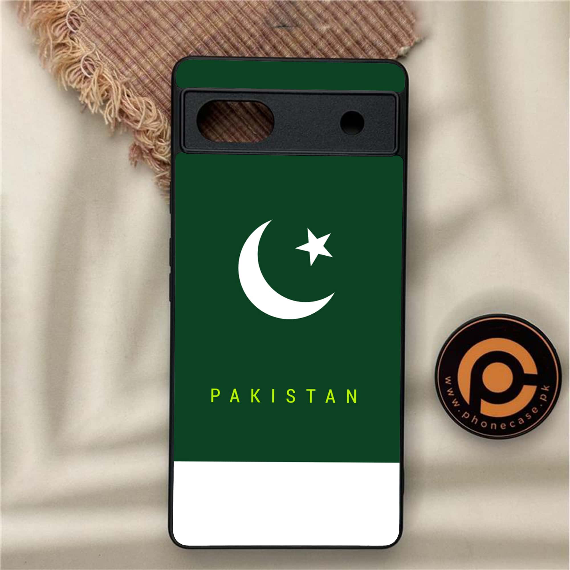 Google Pixel 6A - Pakistani Flag Series - Premium Metal Printed soft Bumper Shock Proof Case