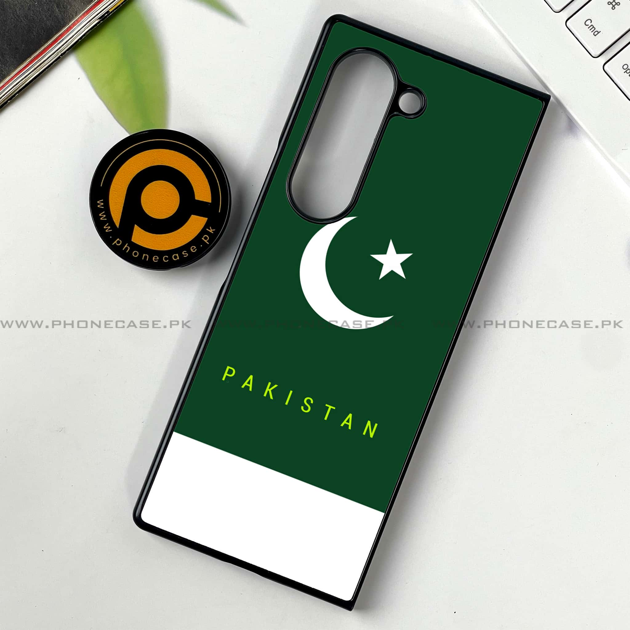 Samsung Galaxy Z Fold 6 - Pakistani Flag Series - Premium Printed Metal soft Bumper shock Proof Case