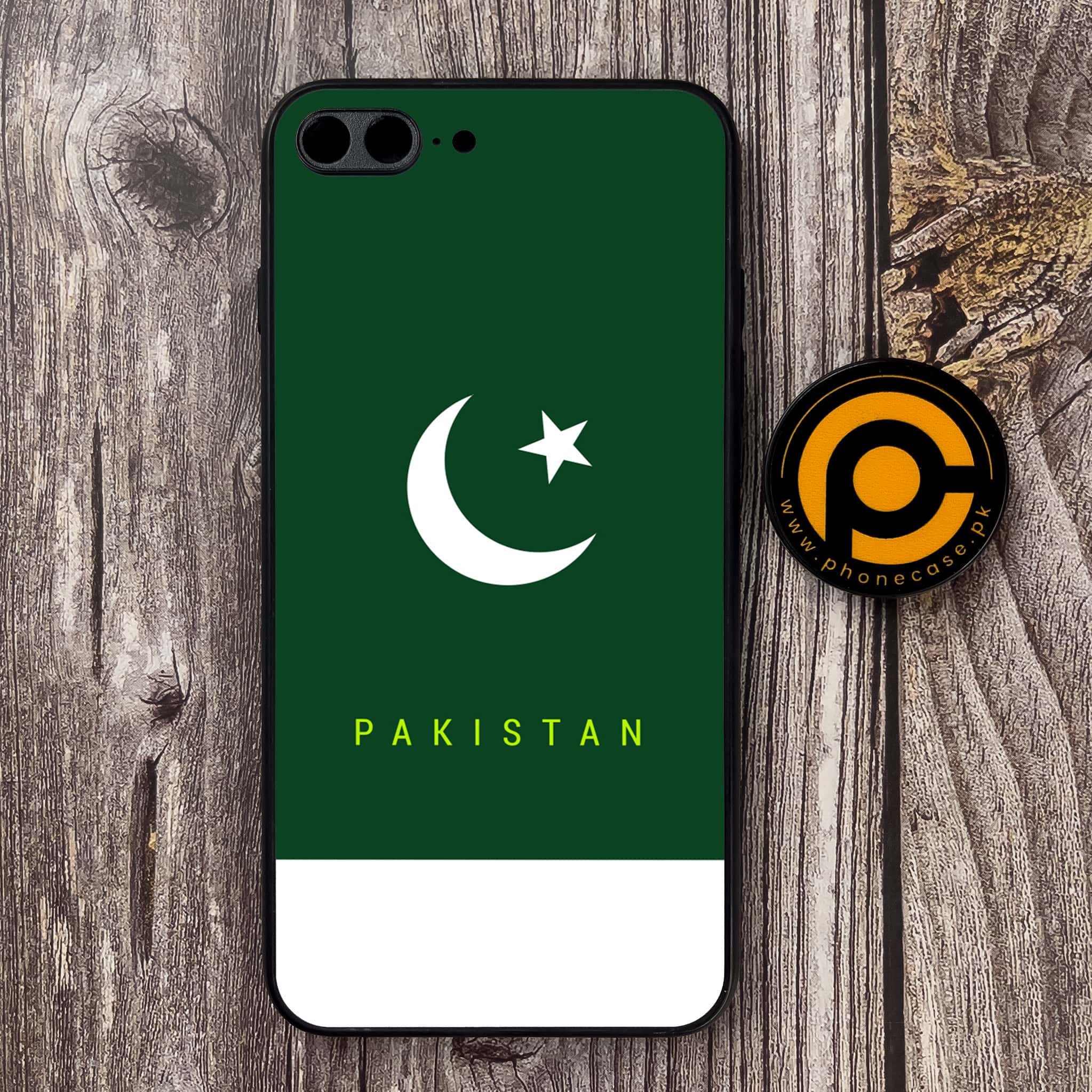 iPhone 7 Plus - Pakistani Flag Series - Premium Metal Printed Soft Bumper shock Proof Case