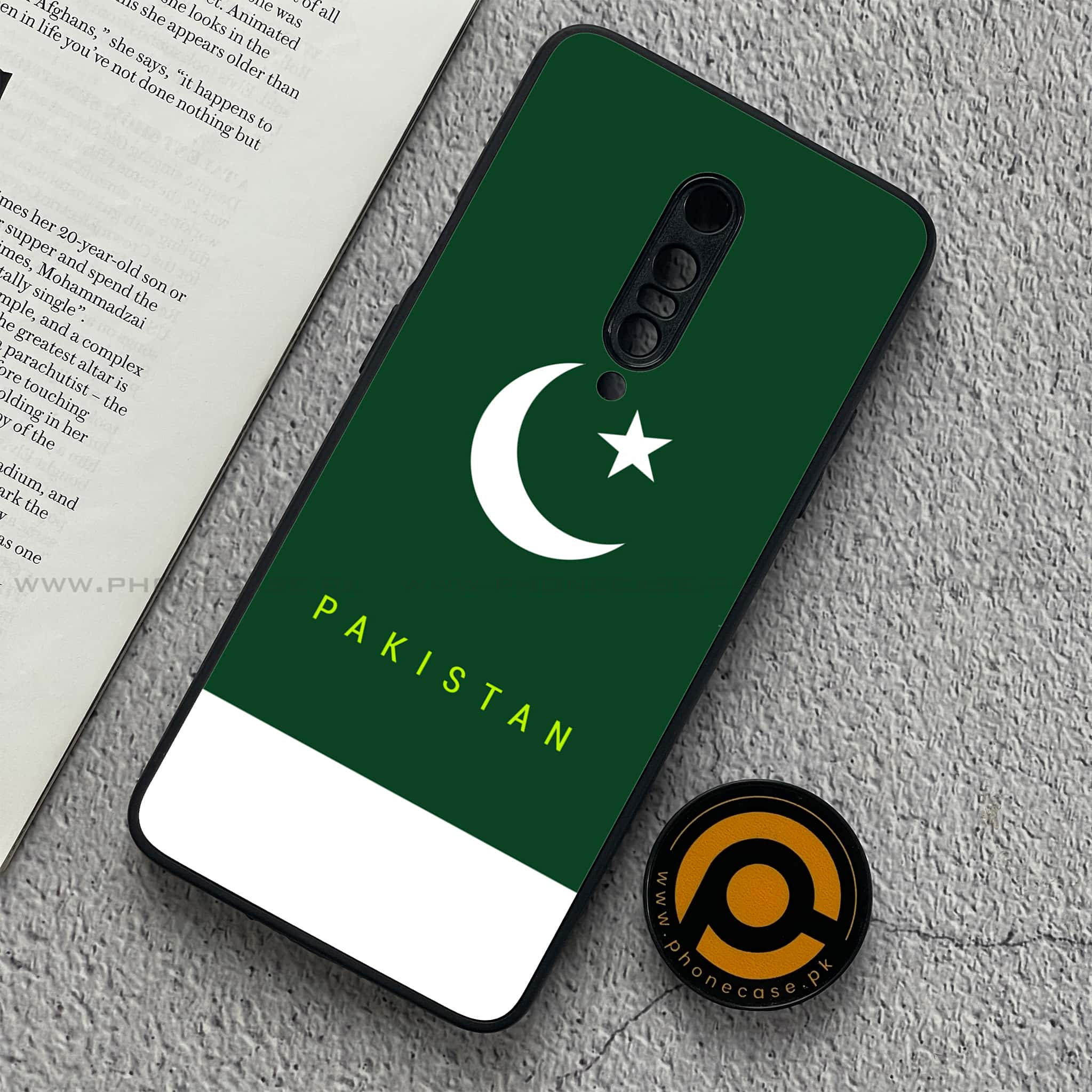 OnePlus 7 Pro - Pakistani Flag Series - Premium Printed Glass soft Bumper shock Proof Case