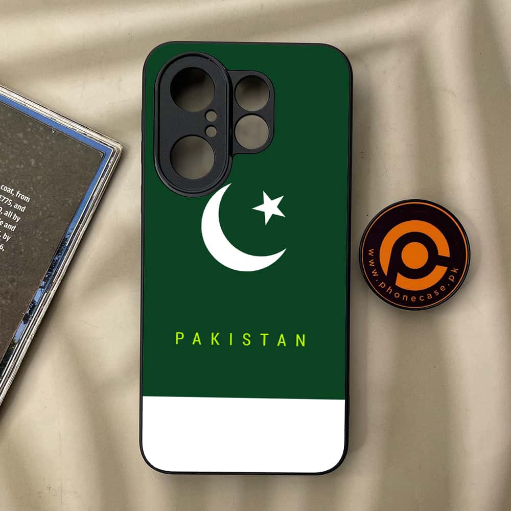 Vivo X200 FE - Pakistani Flag Series - Premium Metal Printed soft Bumper Shock Proof Case