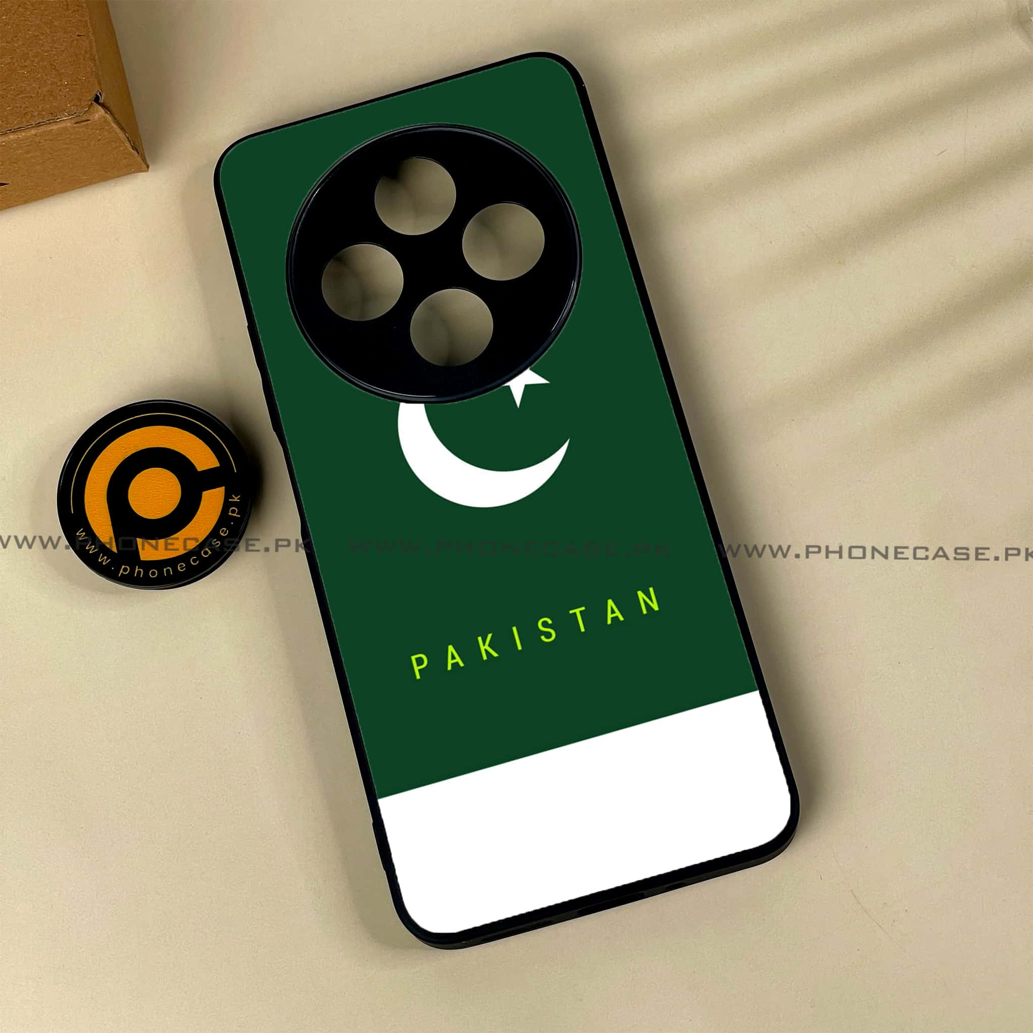 Xiaomi Redmi 14c - Pakistani Flag Series - Premium Printed Glass soft Bumper shock Proof Case