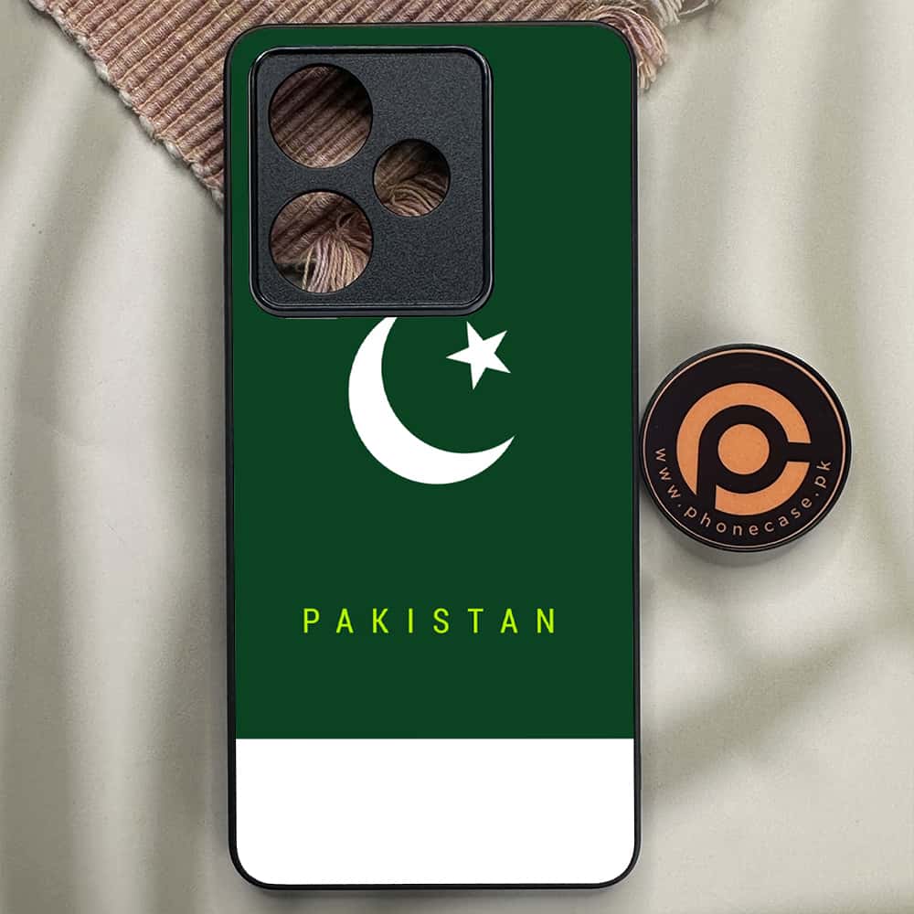 Realme GT 6 - Pakistani Flag Series - Premium Metal Printed soft Bumper shock Proof Case