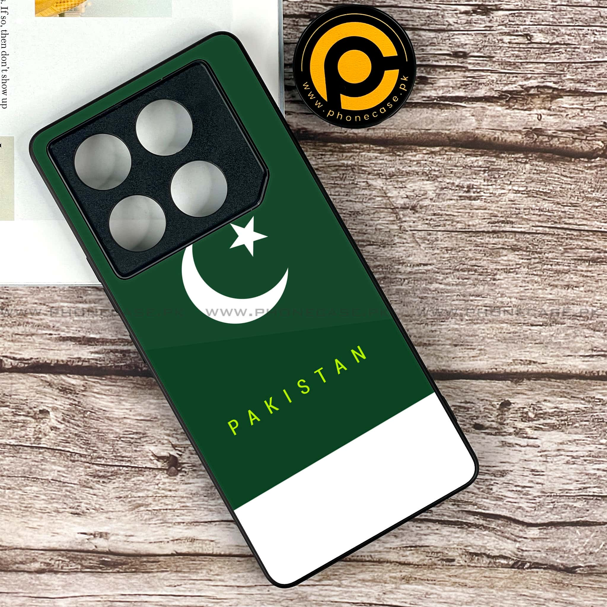 Infinix GT 20 Pro - Pakistani Flag Series - Premium Printed Glass soft Bumper shock Proof Case