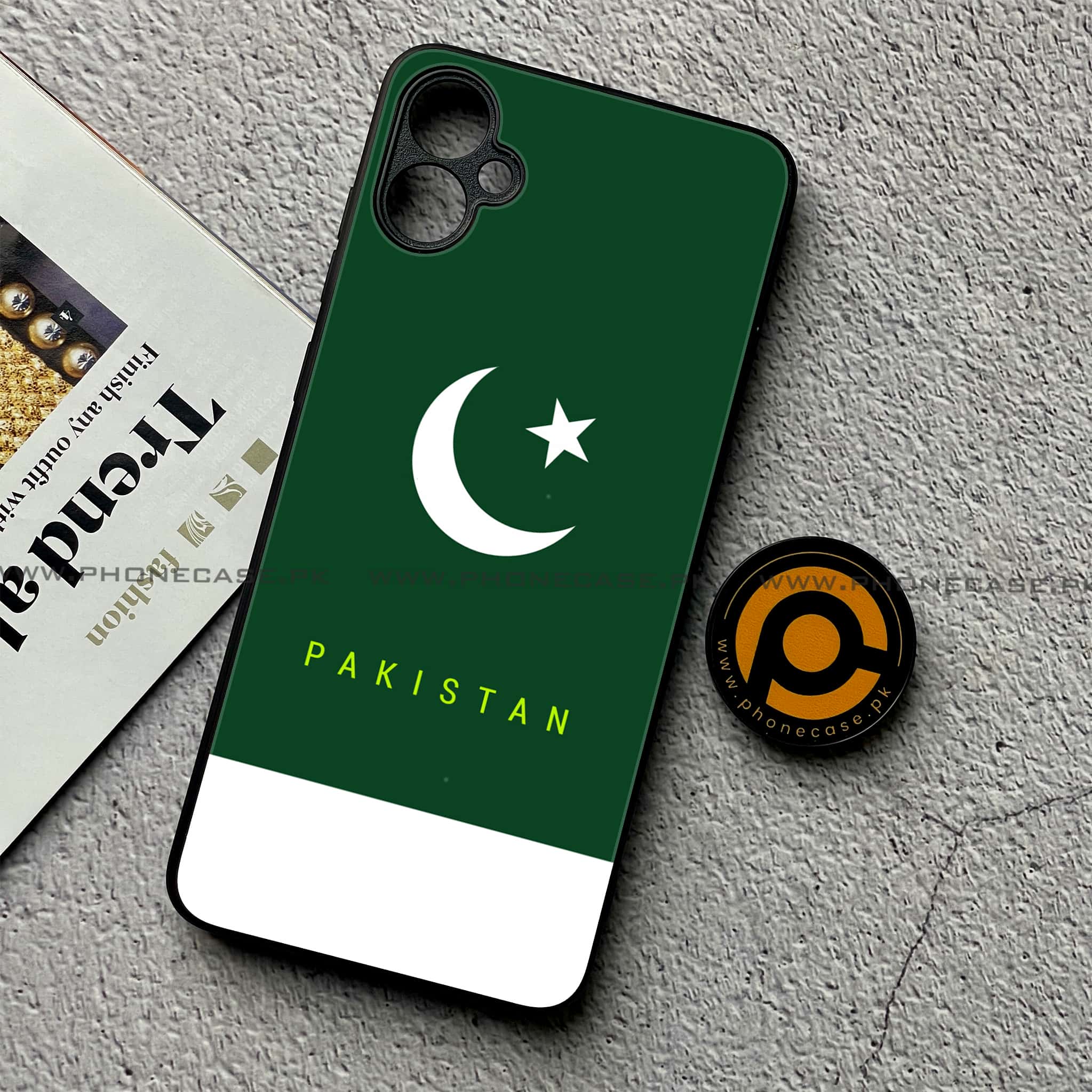Samsung Galaxy A05 - Pakistani Flag Series - Premium Metal Printed soft Bumper shock Proof Case