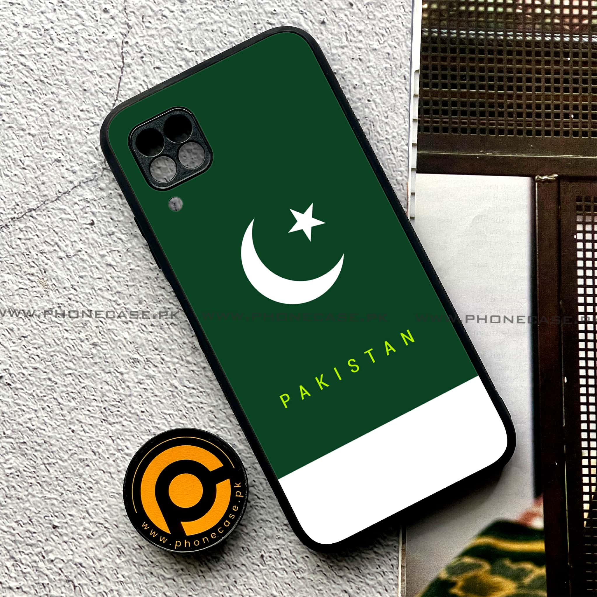 Huawei P40 Lite - Pakistani Flag Series - Premium Printed Glass soft Bumper shock Proof Case