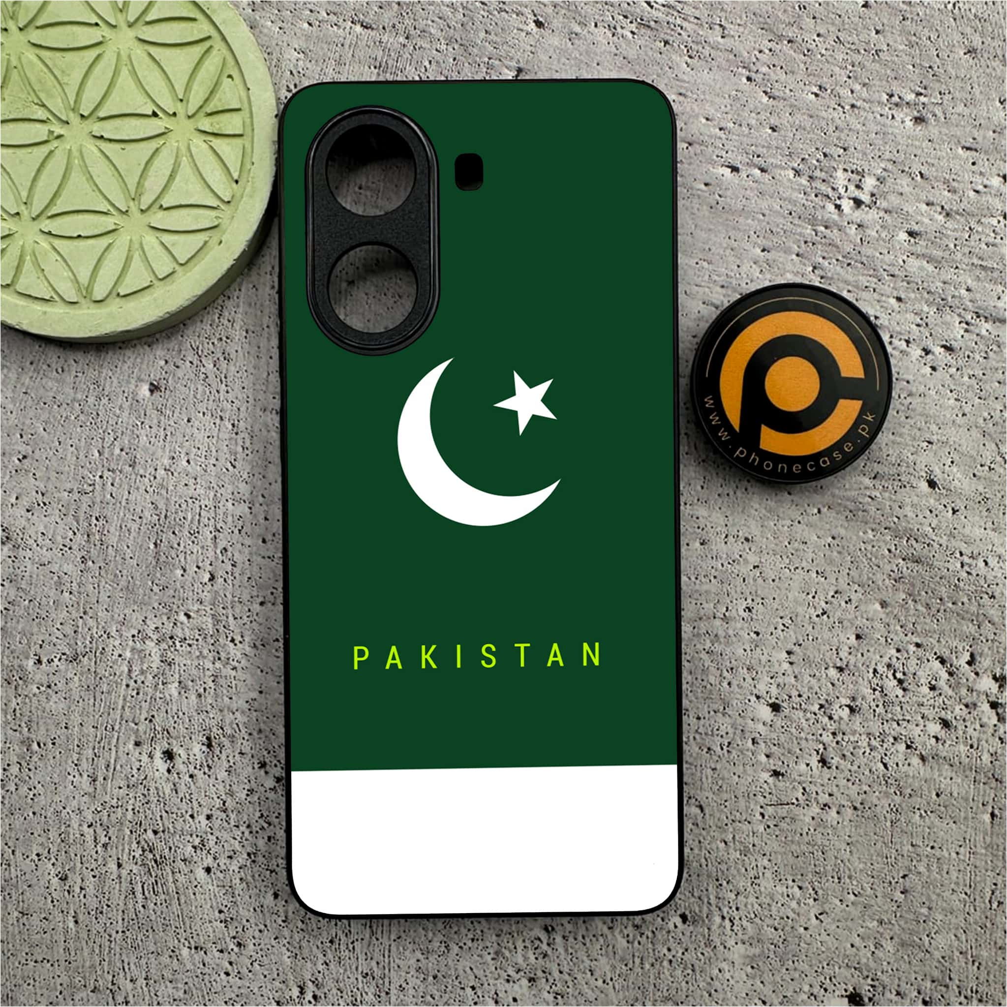 Xiaomi Redmi Turbo 4 - Pakistani Flag Series - Premium Metal Printed soft Bumper shock Proof Case
